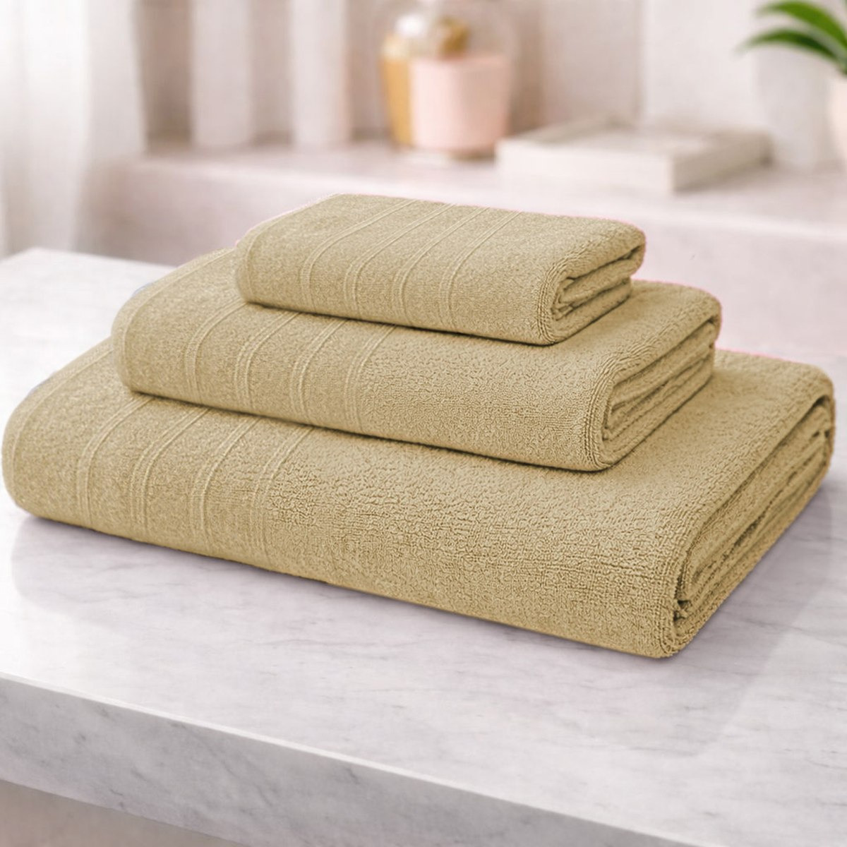 منشفة حمام قطن بطبقتين من كوفارا فيجن - 70x140 سم-hbxbathroom-bathroomtextiles-image-3