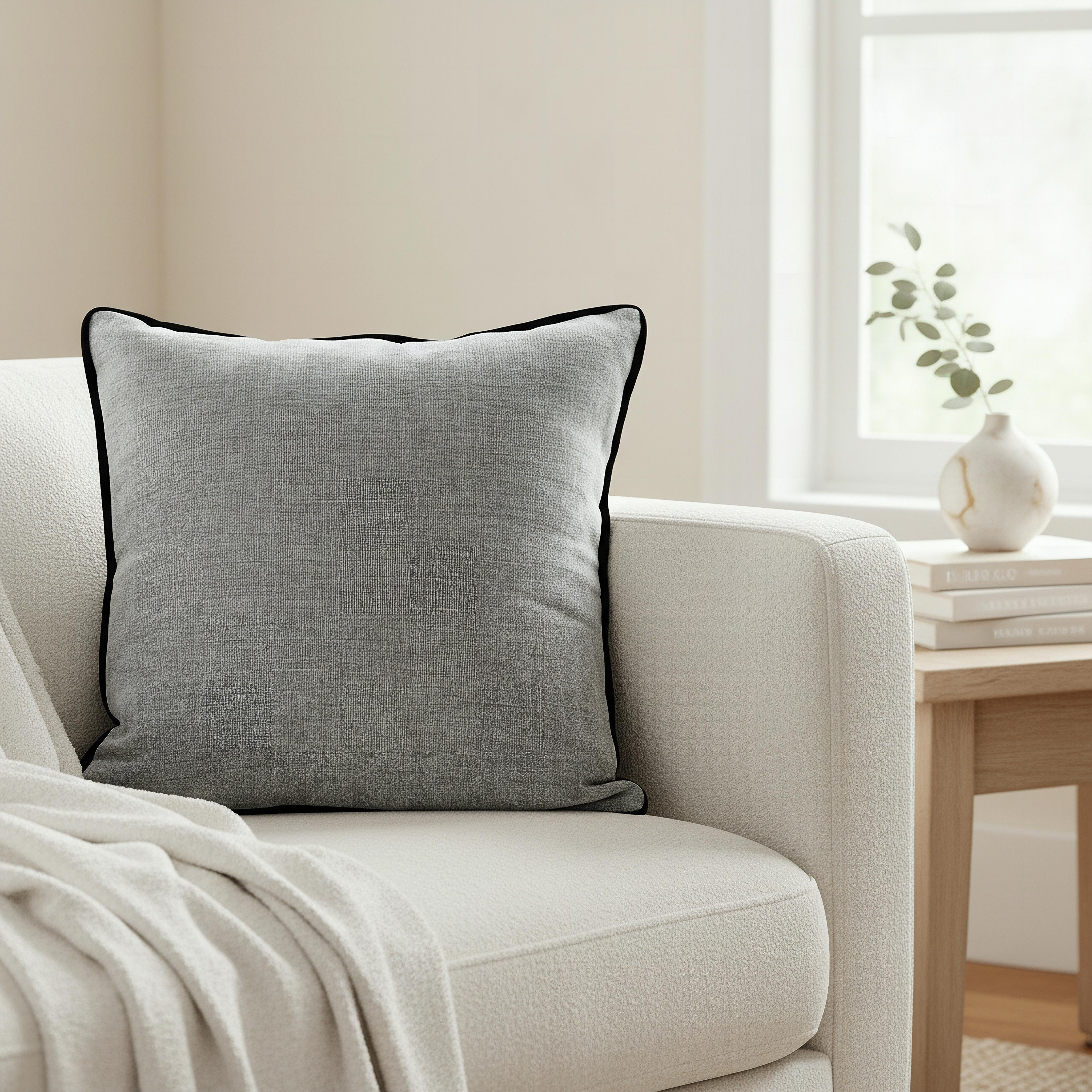 Aria Chenille Flange Cushion Cover - 50x50 cm-hbxhomeware-hbxbedroom-image-4