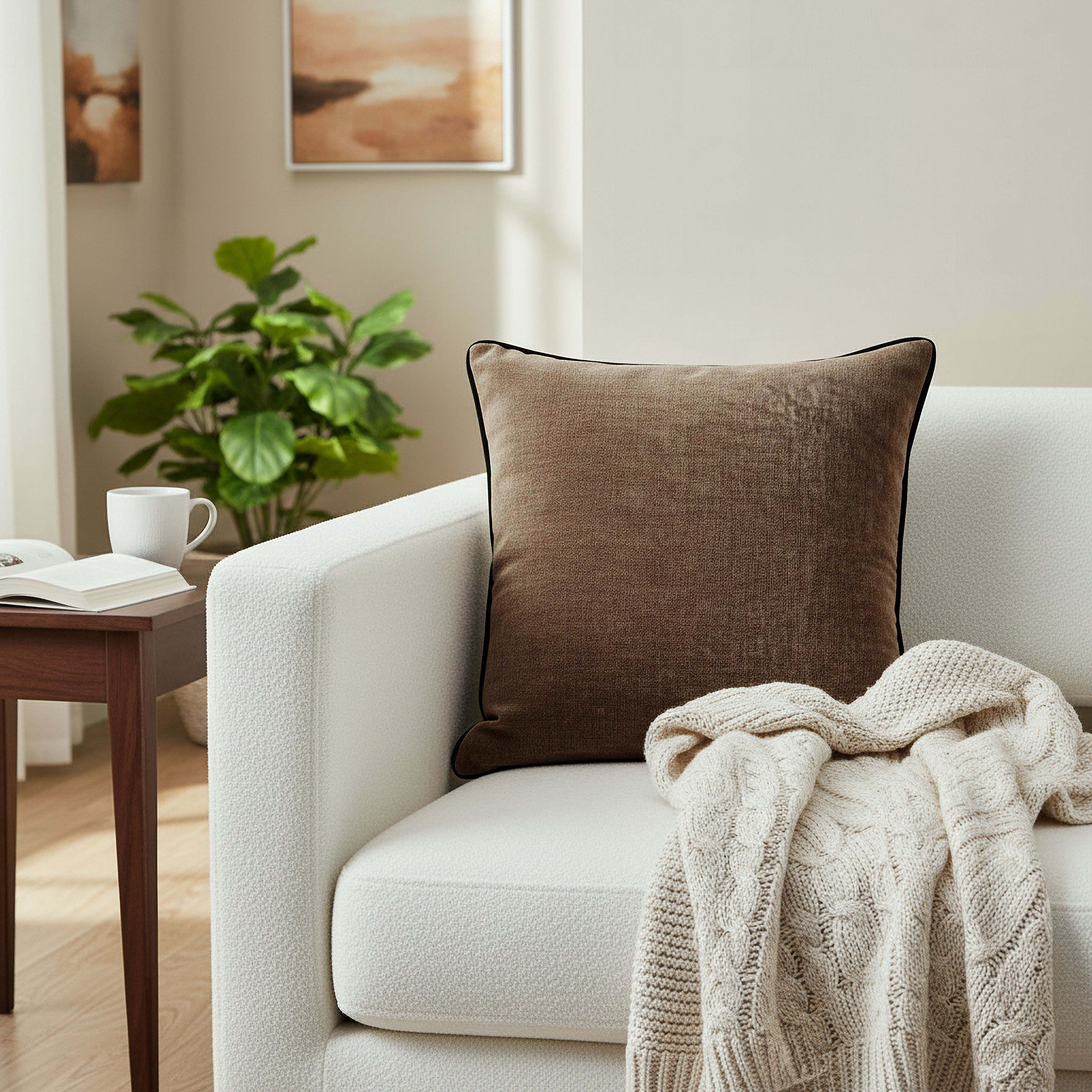 Aria Chenille Flange Cushion Cover - 50x50 cm-hbxhomeware-hbxbedroom-image-4