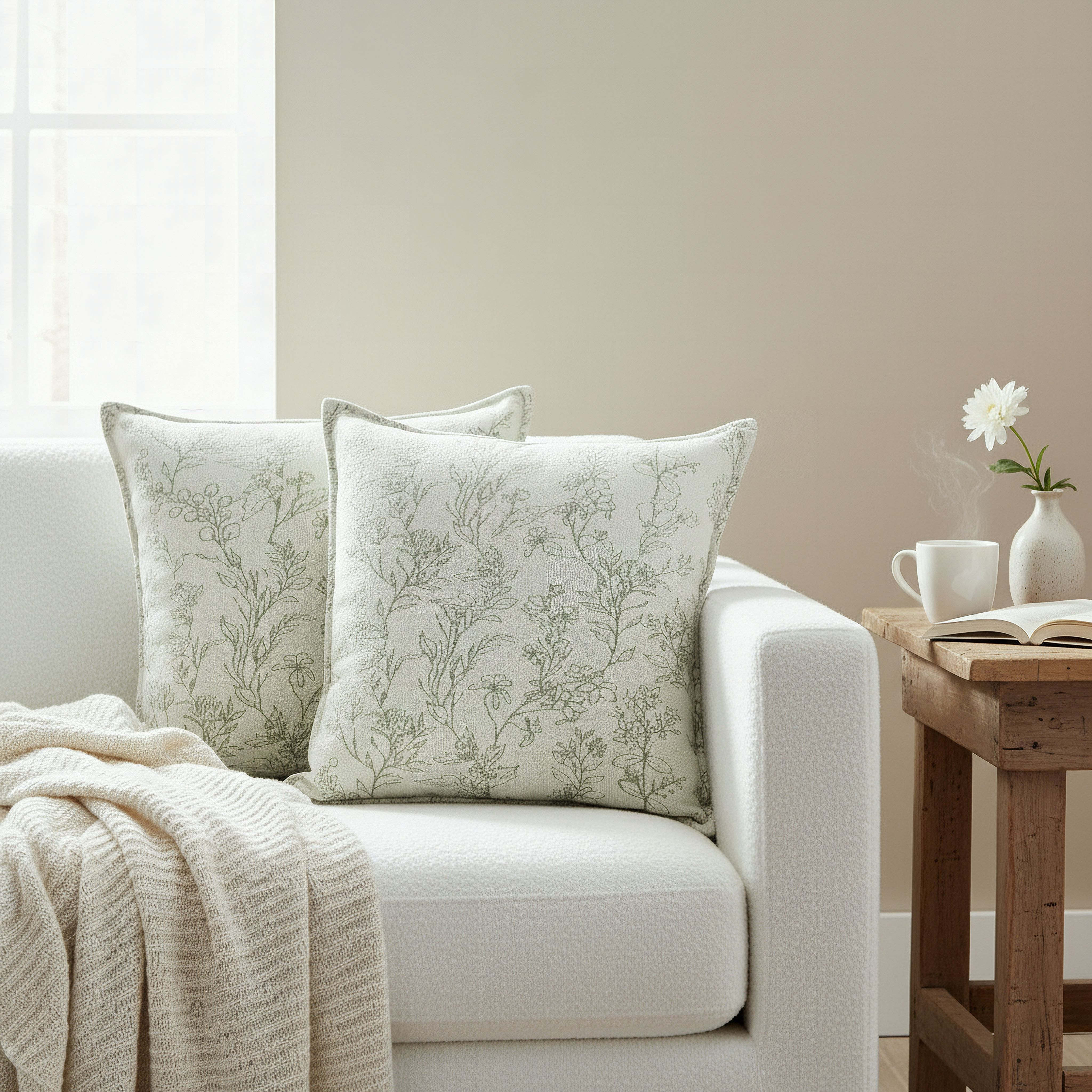 Cozy Duo 2-Piece Floral Jacquard Filled Cushion Set - 50x50 cm-hbxhomeware-hbxbedroom-image-4