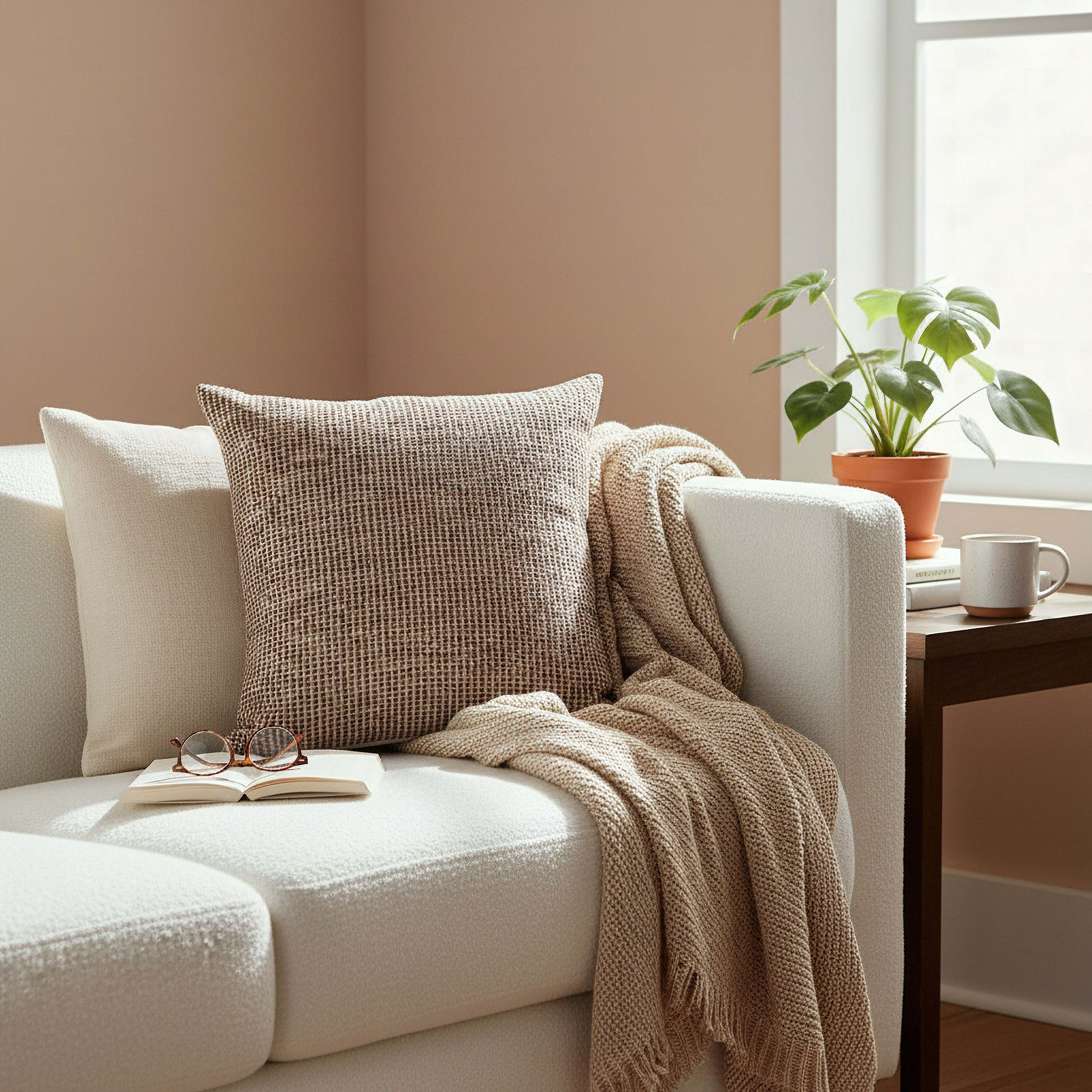 Terr Melange Filled Cushion - 45x45 cm-hbxhomeware-hbxbedroom-image-4