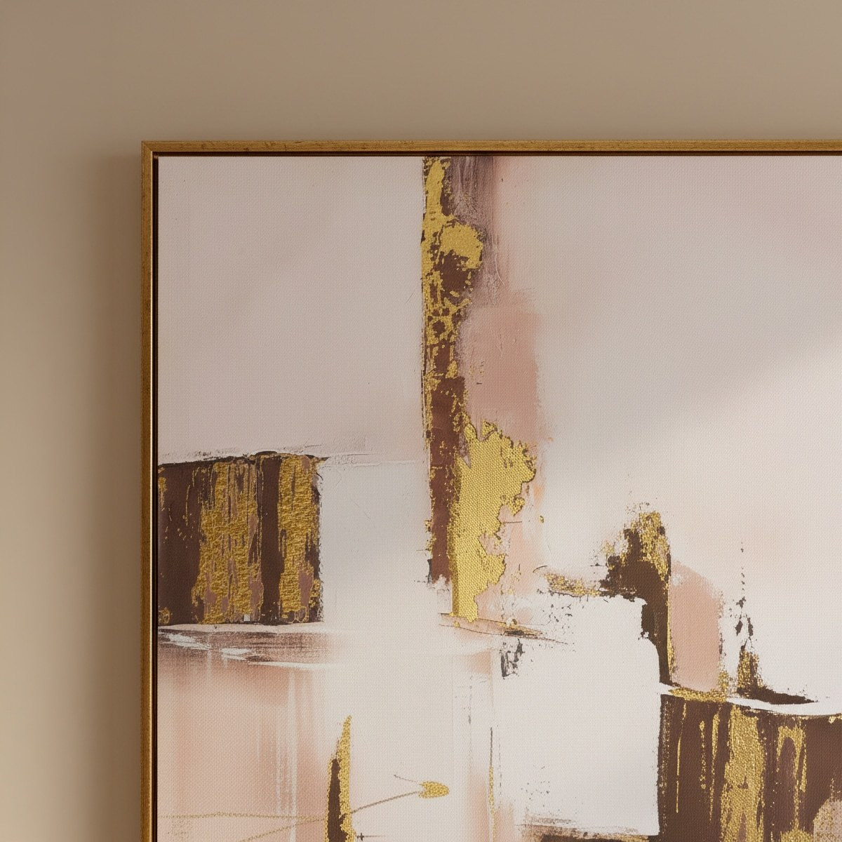 Cyprus Carl Abstract Framed Wall Art with 3D Gold Foil - 60x90x28 cm-hbxhomeware-hbxdecorandfurnishings-image-2
