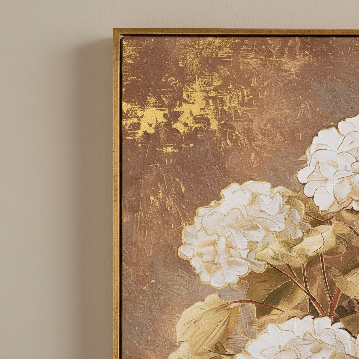 Cyprus Carl Leaves Framed Picture with Foil - 60x90x28 cm-hbxhomeware-hbxdecorandfurnishings-image-2