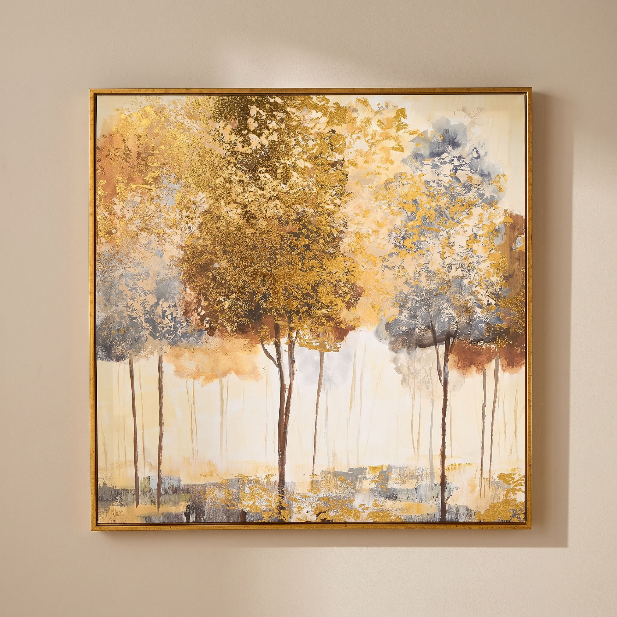 Cyprus Carl Trees Framed Picture with 3D Effect - 60x60x2.8 cm-hbxhomeware-hbxdecorandfurnishings-image-1