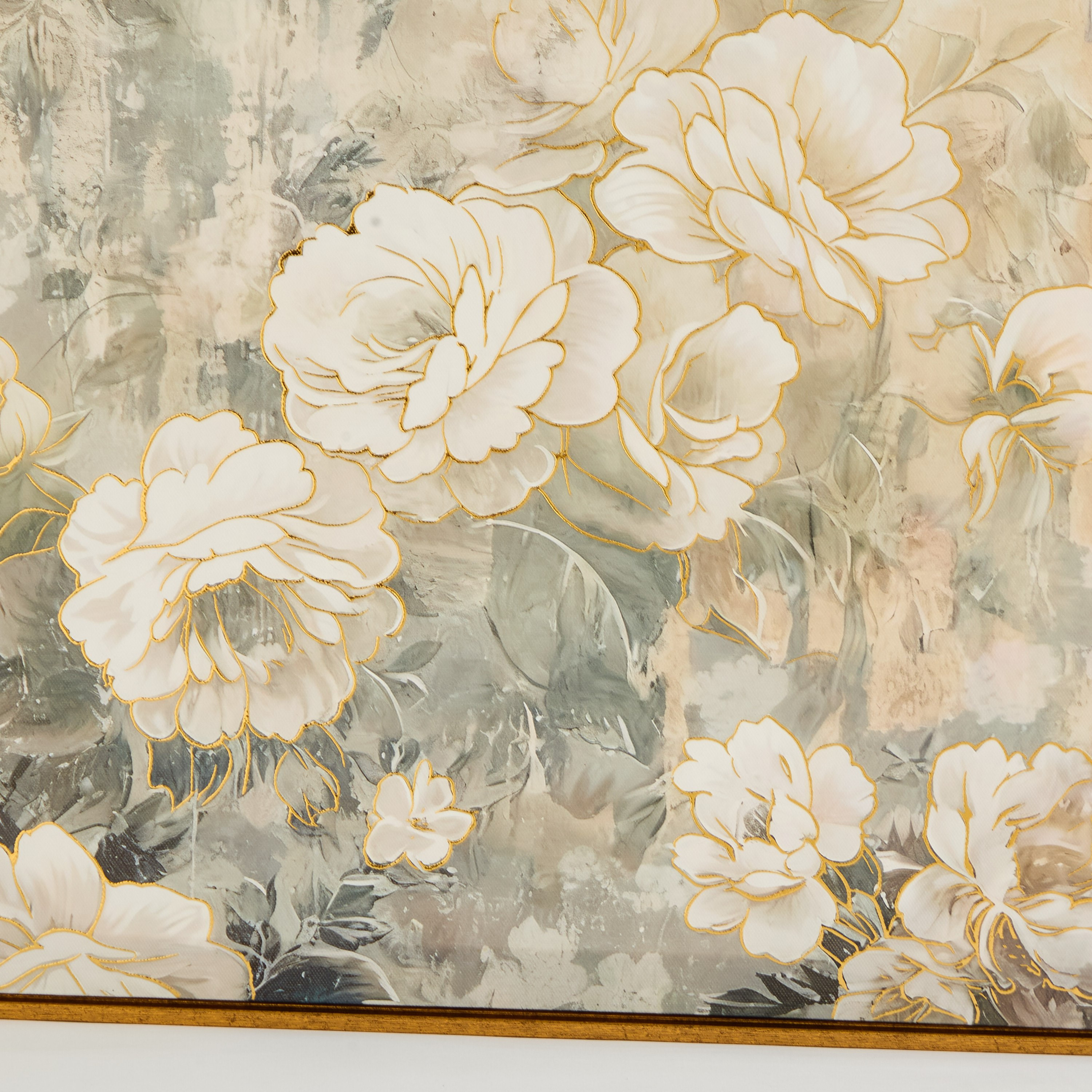 Cyprus Carl Rose Bunch with 3D Effect Gold Foiled Framed Picture - 60x60x2.8 cm-hbxhomeware-hbxdecorandfurnishings-image-3
