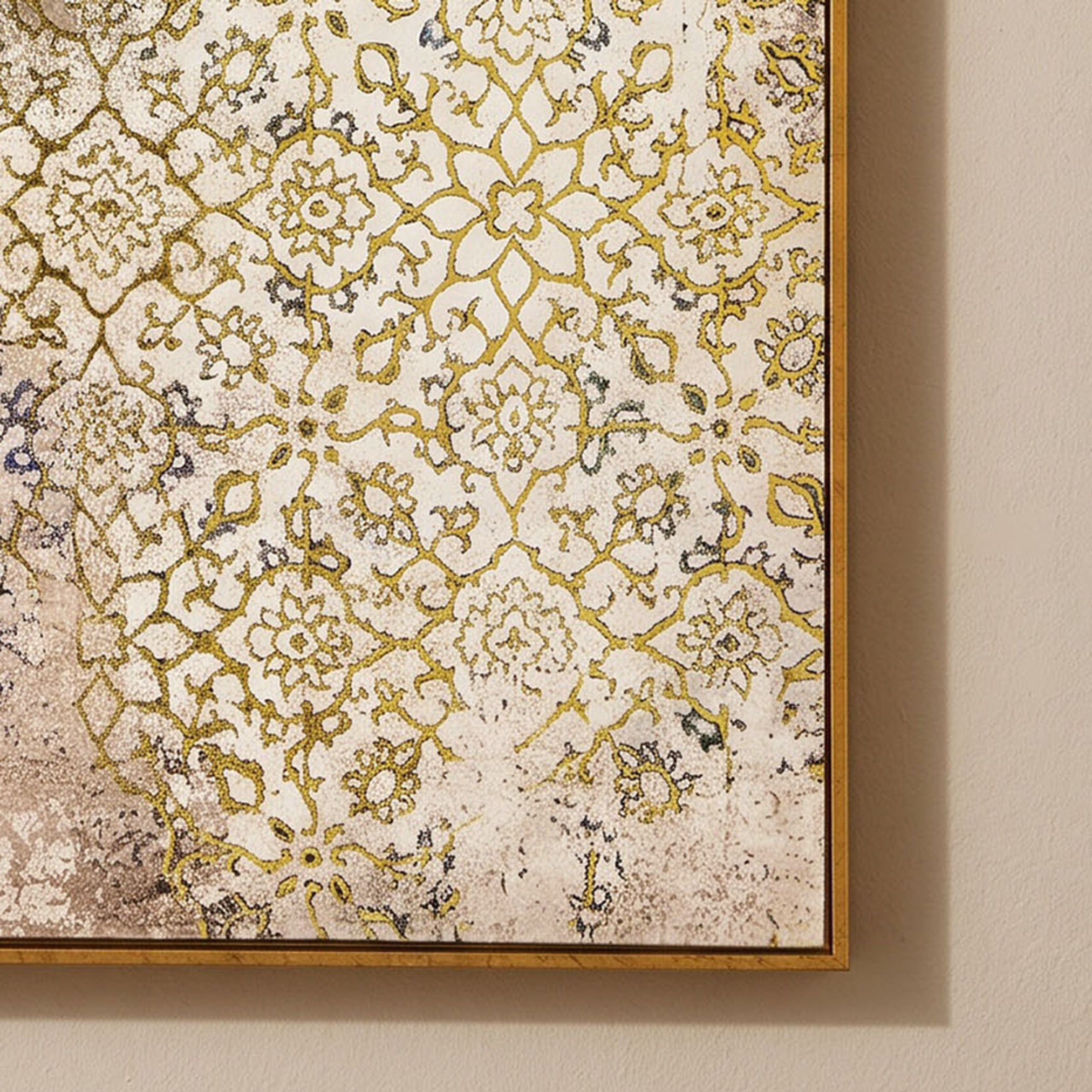 Cyprus Carl Ethnic with Gold Foil Framed Picture - 60x90x2.8 cm-hbxhomeware-hbxdecorandfurnishings-image-3