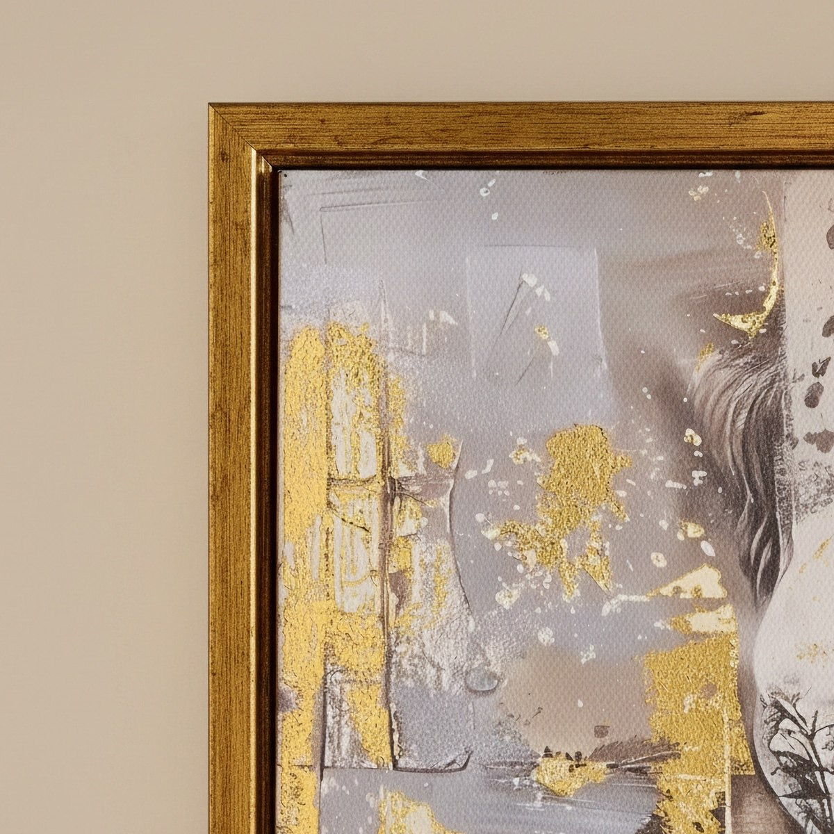 Cyprus Carl Elephant Framed Picture with Foiled 3D Effect - 60x60x28 cm-hbxhomeware-hbxdecorandfurnishings-image-2