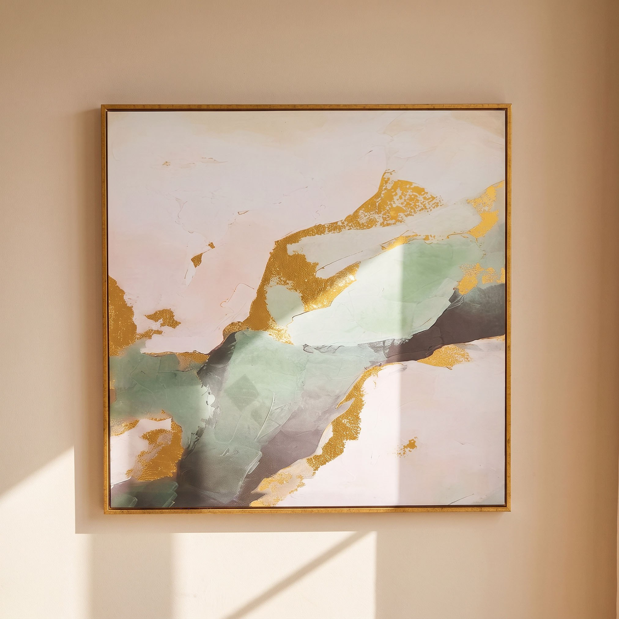Cyprus Carl with 3D Effect Gold Foiled Framed Picture - 60x60x2.8 cm-hbxhomeware-hbxdecorandfurnishings-image-1