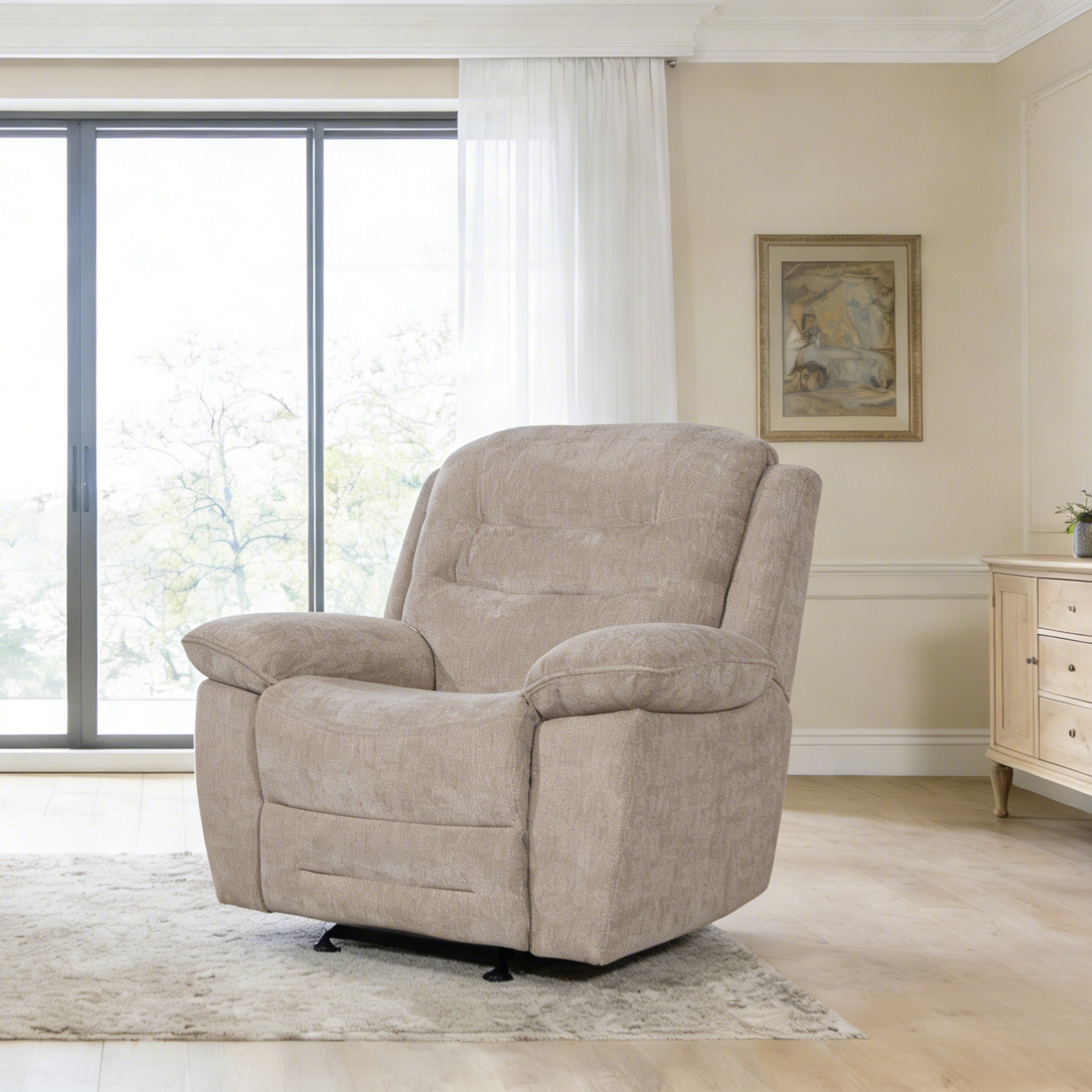 Brenton Fabric Armchair Recliner with Glider-hbxfurniture-sofasandarmchairs-reclinersofas-image-2