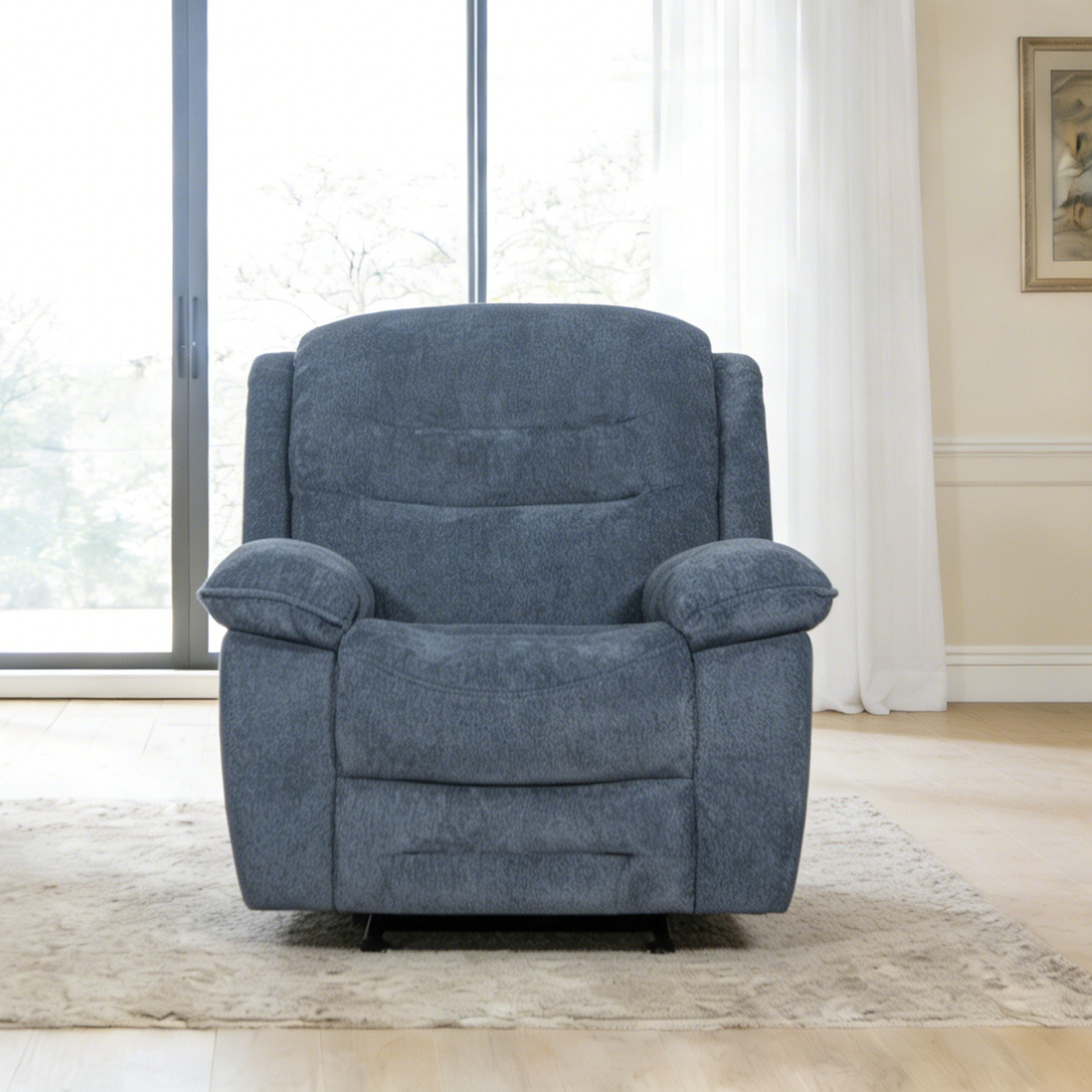 Brenton Fabric Armchair Recliner with Glider-hbxfurniture-sofasandarmchairs-reclinersofas-image-1