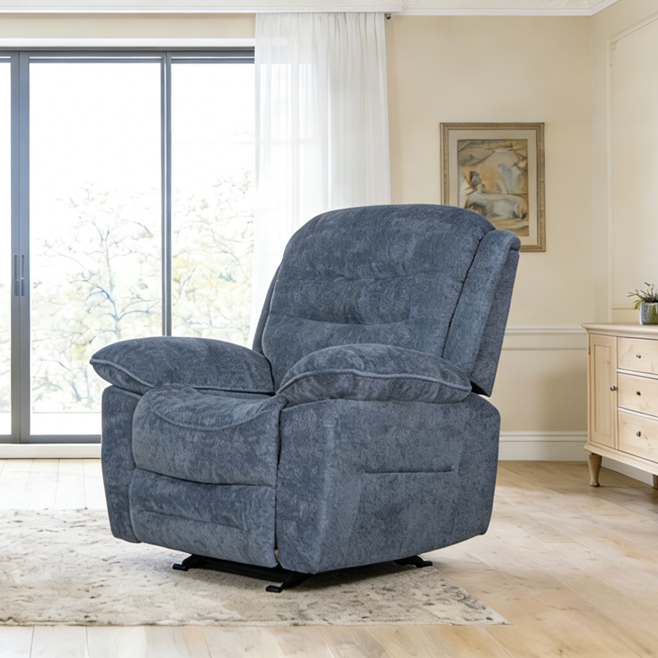 Brenton Fabric Armchair Recliner with Glider-hbxfurniture-sofasandarmchairs-reclinersofas-image-2