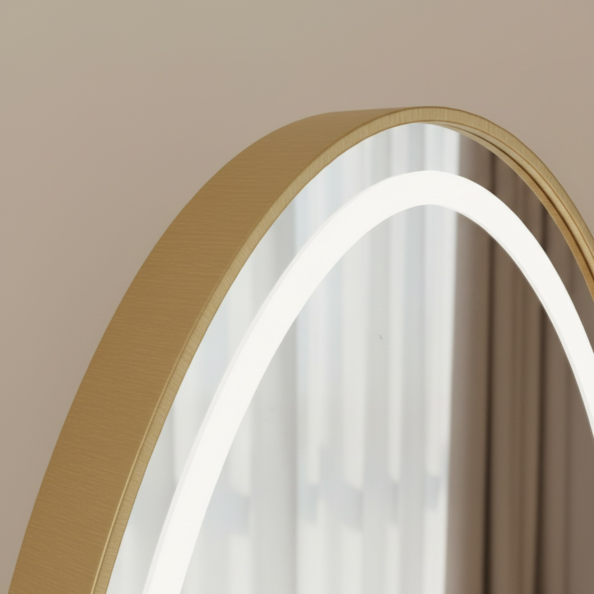 Reda Gilt LED Touch Switch 3 Light Colors Mirror with Stand - 70x160 cm-hbxhomeware-hbxdecorandfurnishings-image-5