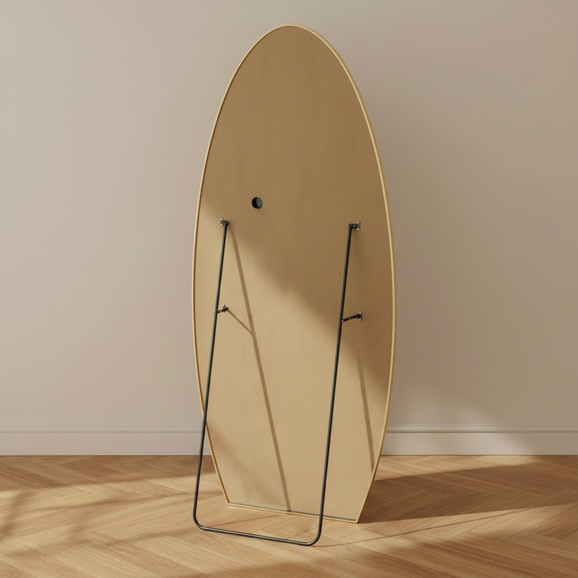 Reda Gilt LED Touch Switch 3 Light Colors Mirror with Stand - 70x160 cm-hbxhomeware-hbxdecorandfurnishings-image-6