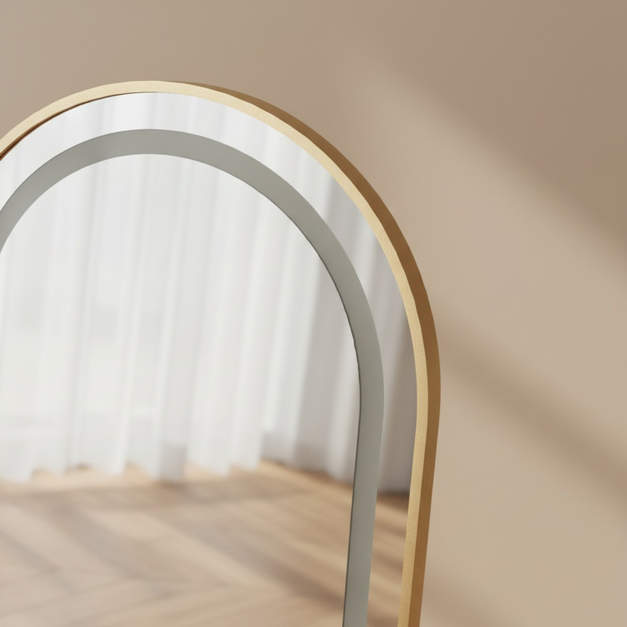 مرآة مقوسة بإضاءة ليد وحامل جليت من ريدا - 50x160 سم-hbxhomeware-hbxdecorandfurnishings-image-3