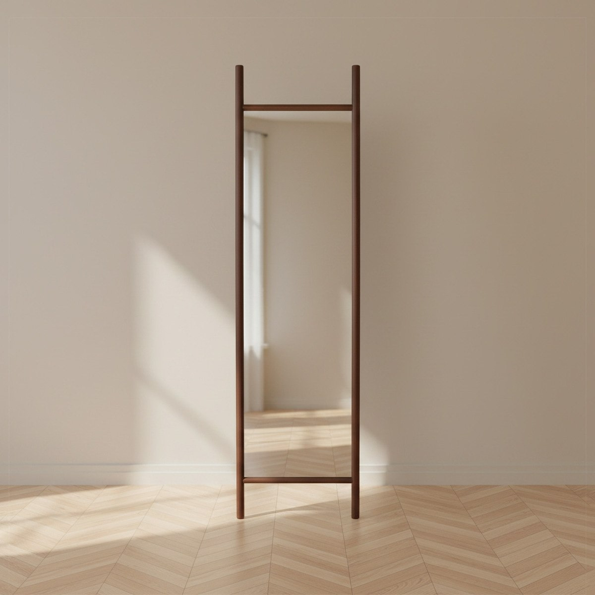Reda Glit LED Pinewood Mirror - 52x190 cm-hbxhomeware-hbxdecorandfurnishings-image-1