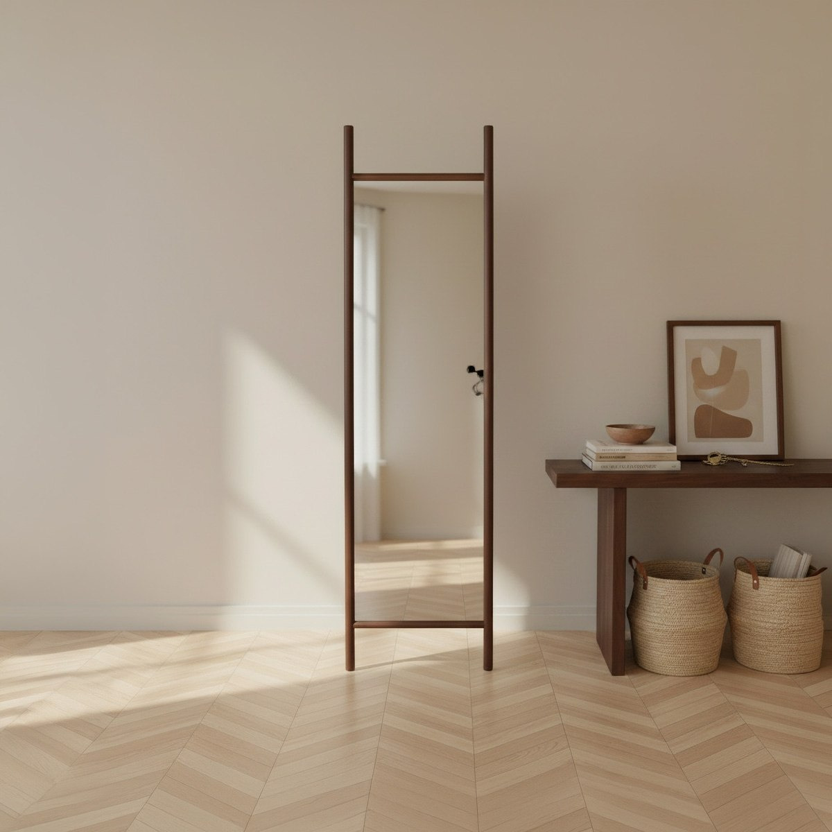 Reda Glit LED Pinewood Mirror - 52x190 cm-hbxhomeware-hbxdecorandfurnishings-image-5