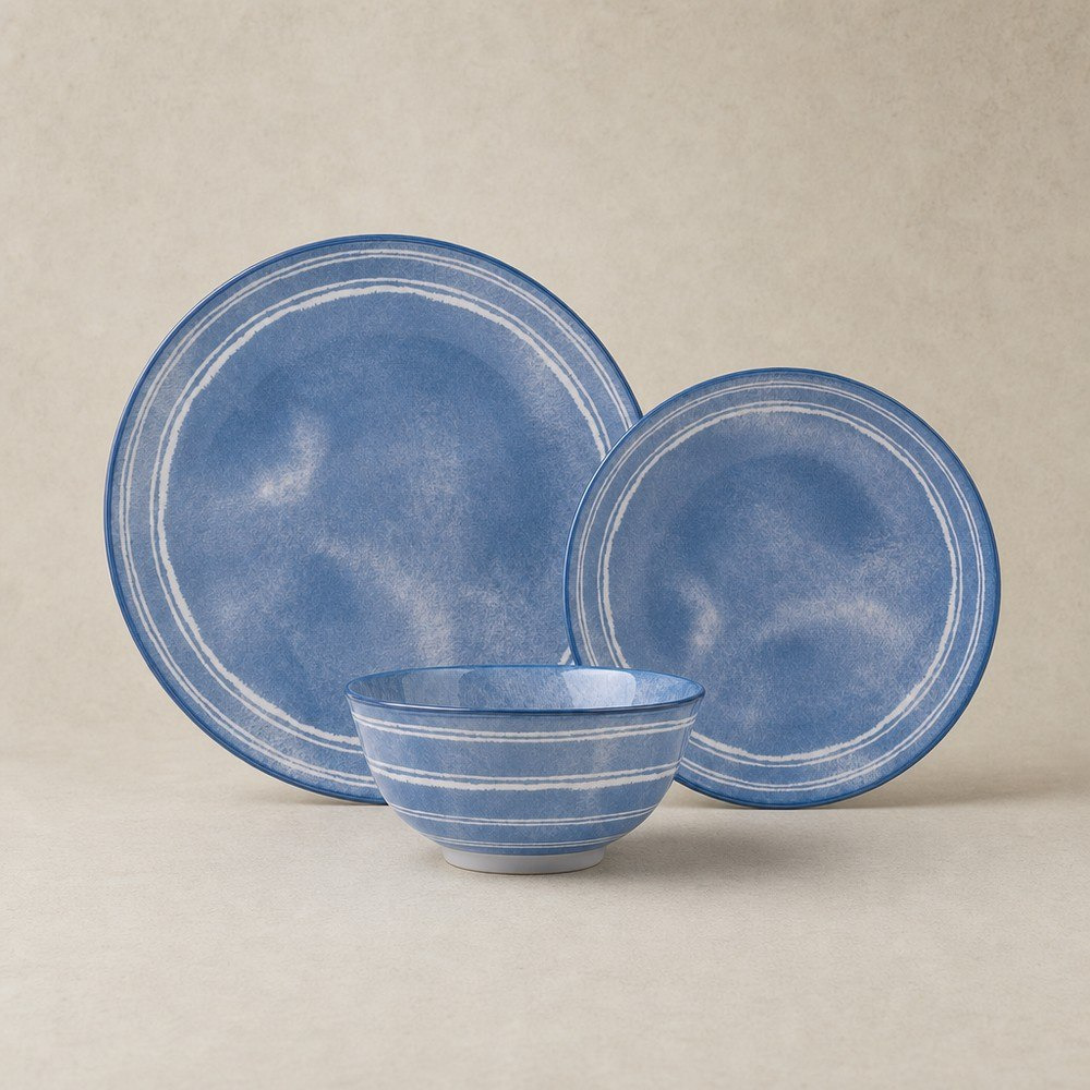طقم عشاء بورسلان بطبعات سحاب 18 قطعة - أوليفر - لـ6 أفراد-hbxdiningroom-tabletop-dinnersets-image-1