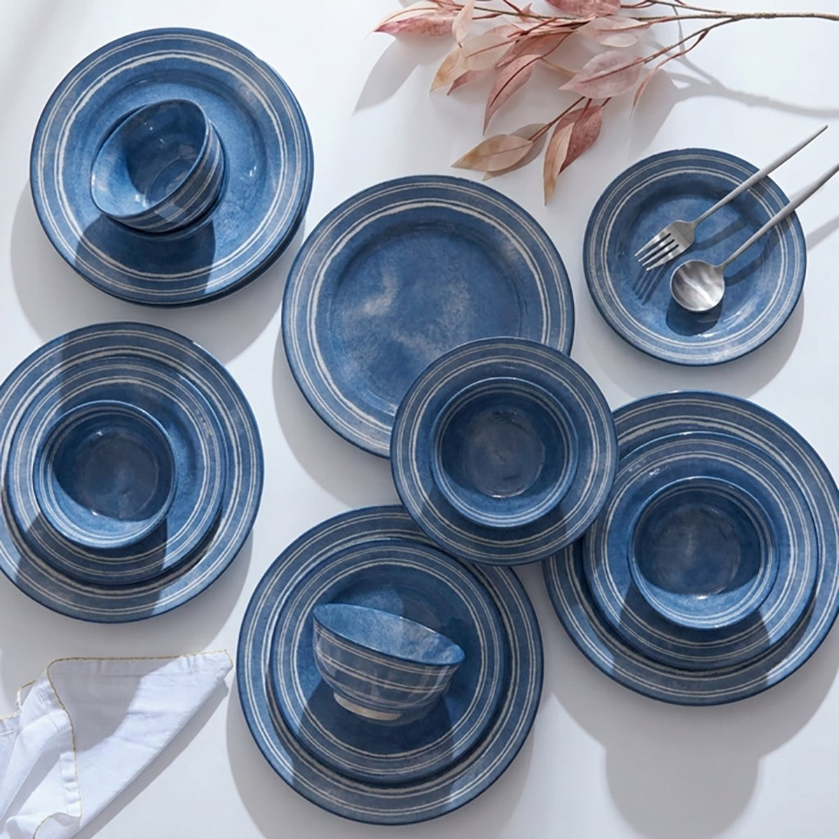 طقم عشاء بورسلان بطبعات سحاب 18 قطعة - أوليفر - لـ6 أفراد-hbxdiningroom-tabletop-dinnersets-image-9
