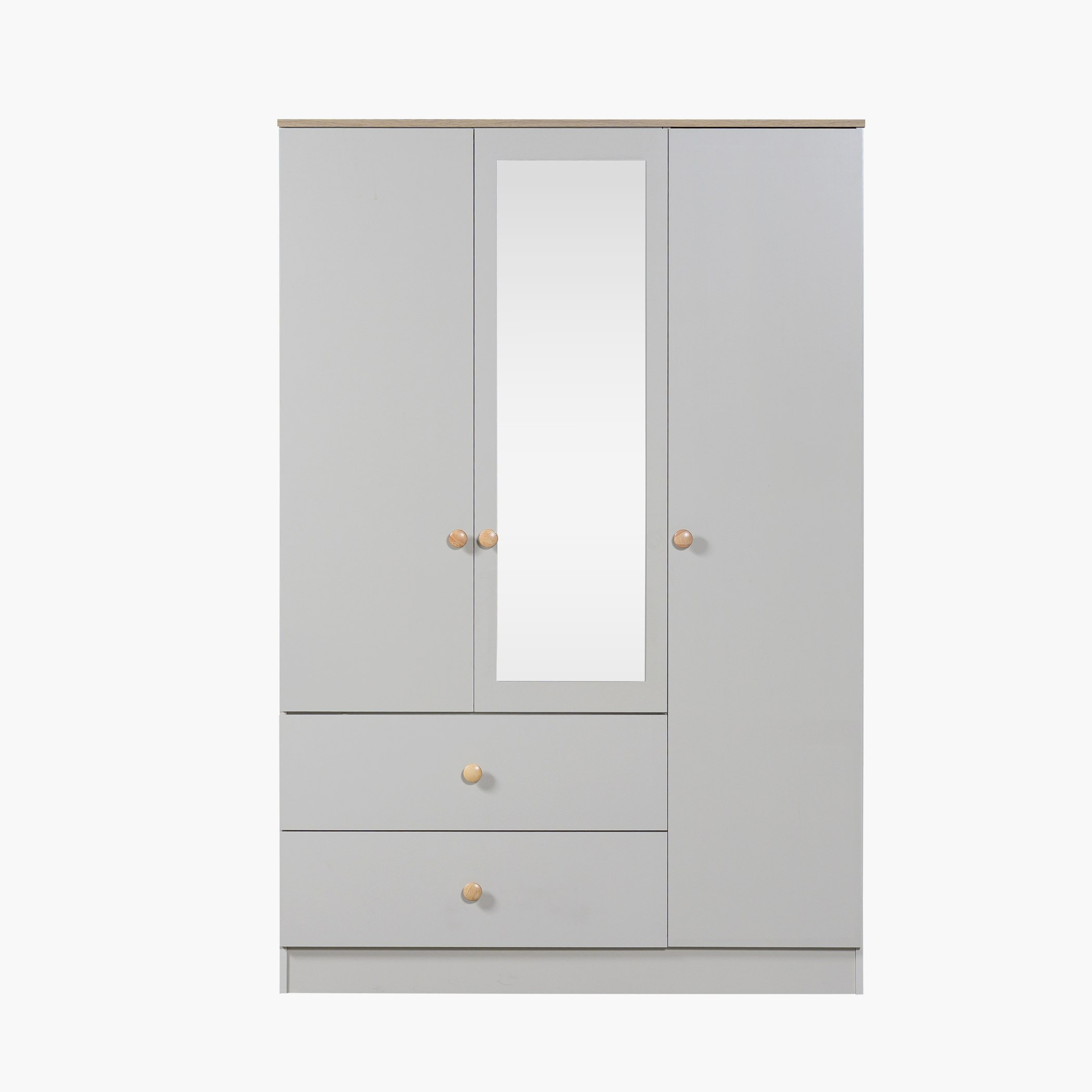 Movo Skara 3-Door Wardrobe with 2 Drawers-hbxfurniture-wardrobes-image-4