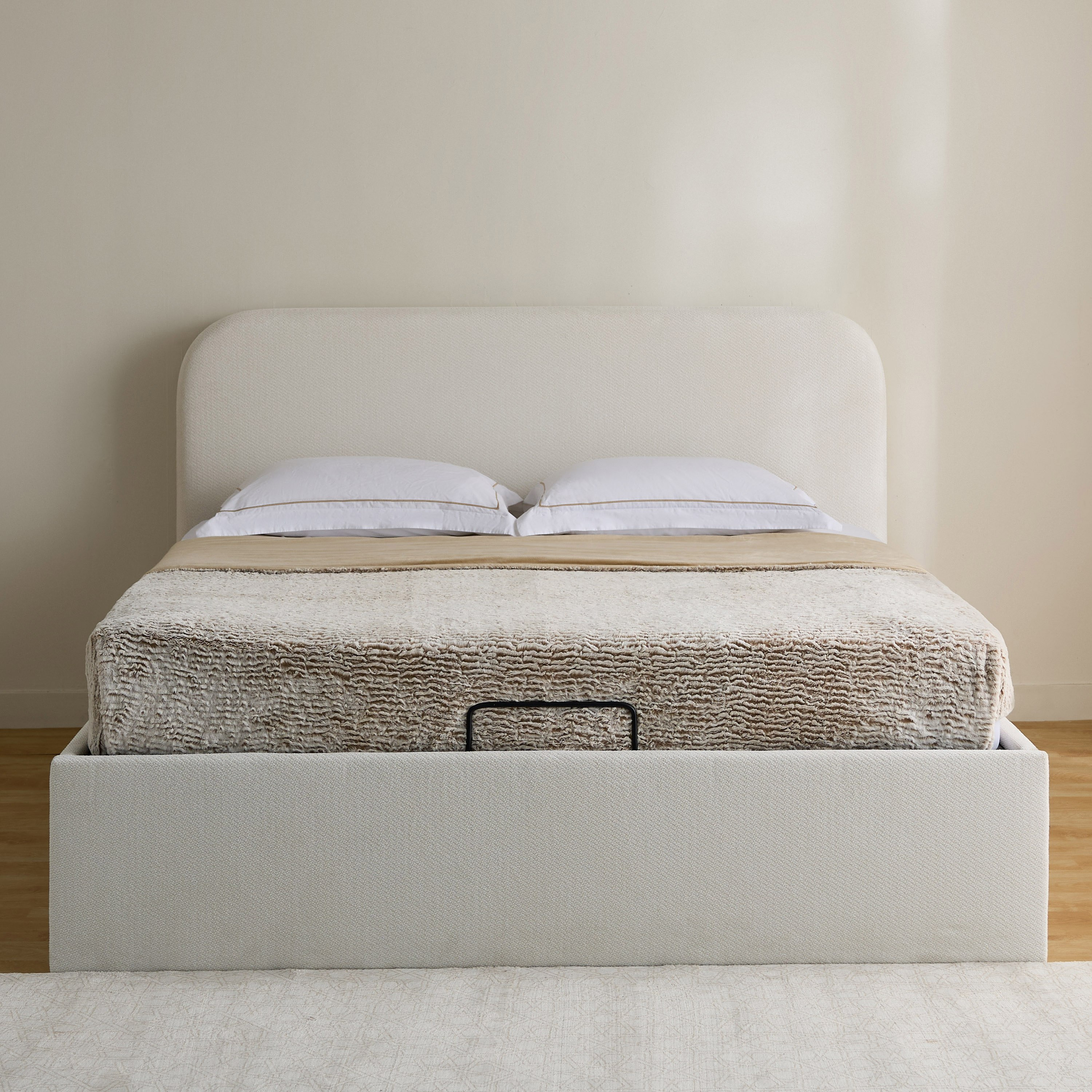 Venice Upholstered Hydraulic Storage Queen Bed - 160x200 cm-hbxbedroom-bedsandbedsets-beds-queen-image-2