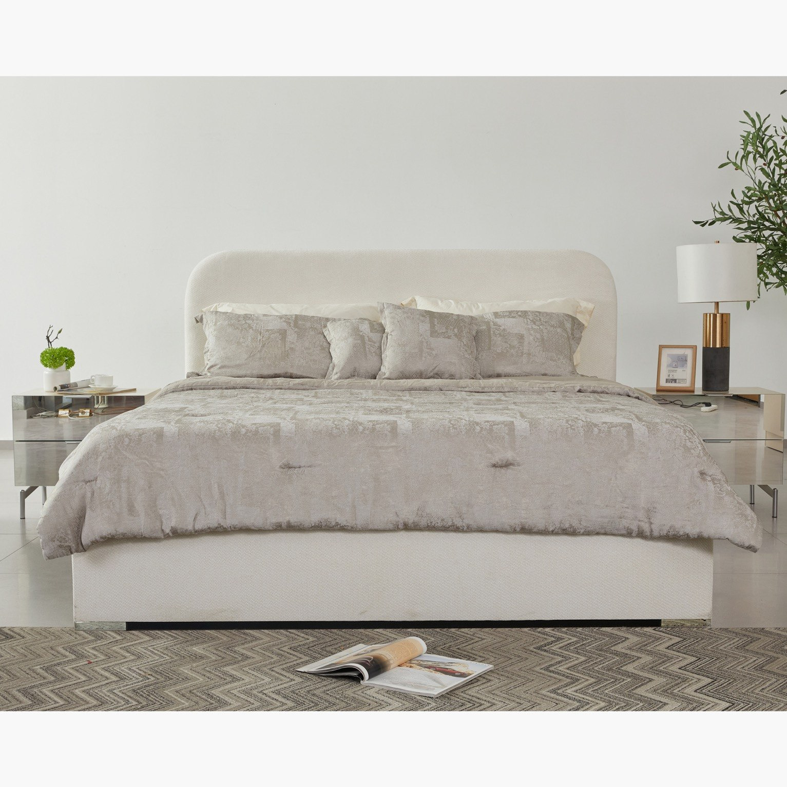 Venice Upholstered Super King Bed - 200x200 cm-hbxbedroom-bedsandbedsets-beds-superking-image-1