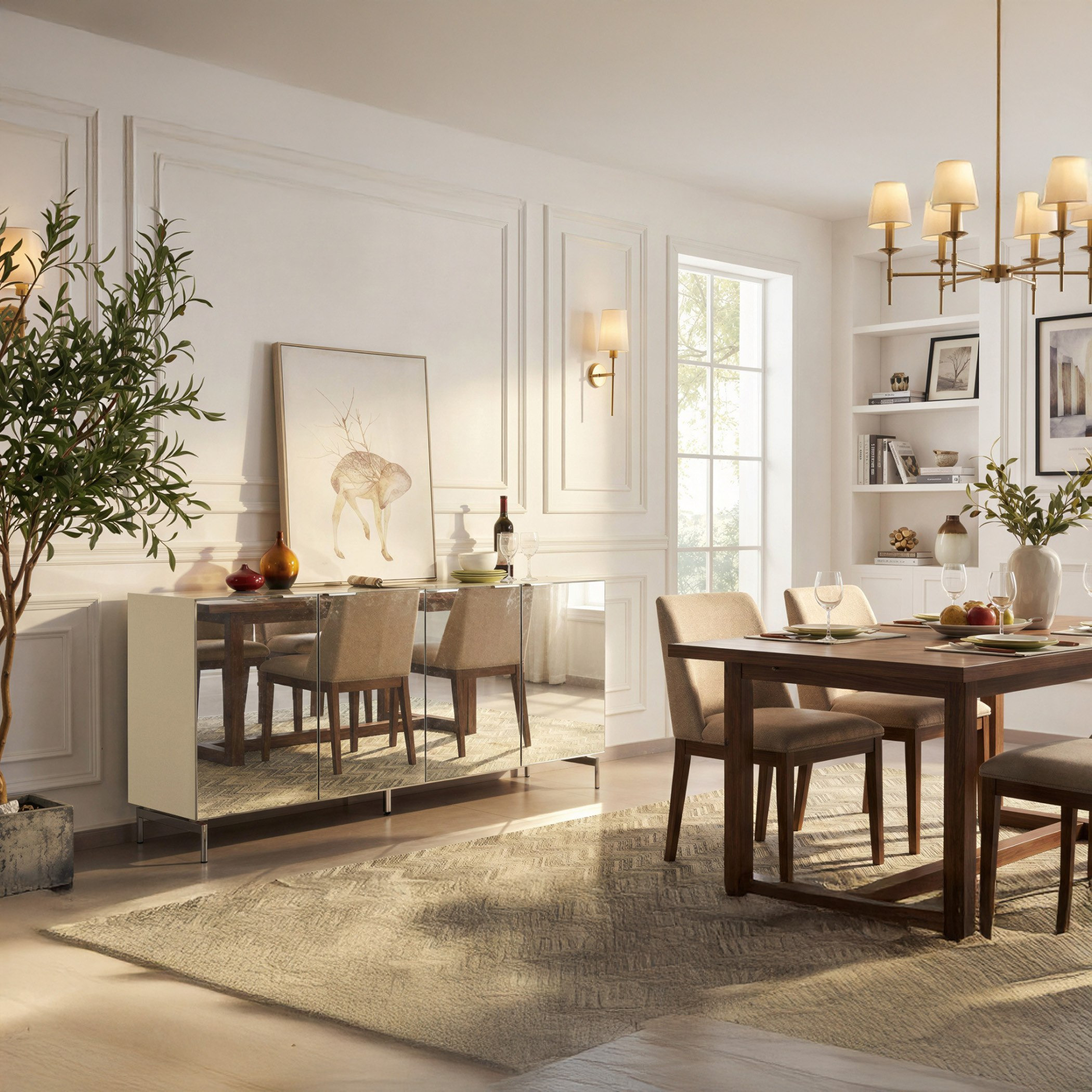وحدة جانبية 4 أبواب من فينيس-hbxfurniture-diningroom-buffetsandsideboards-image-7