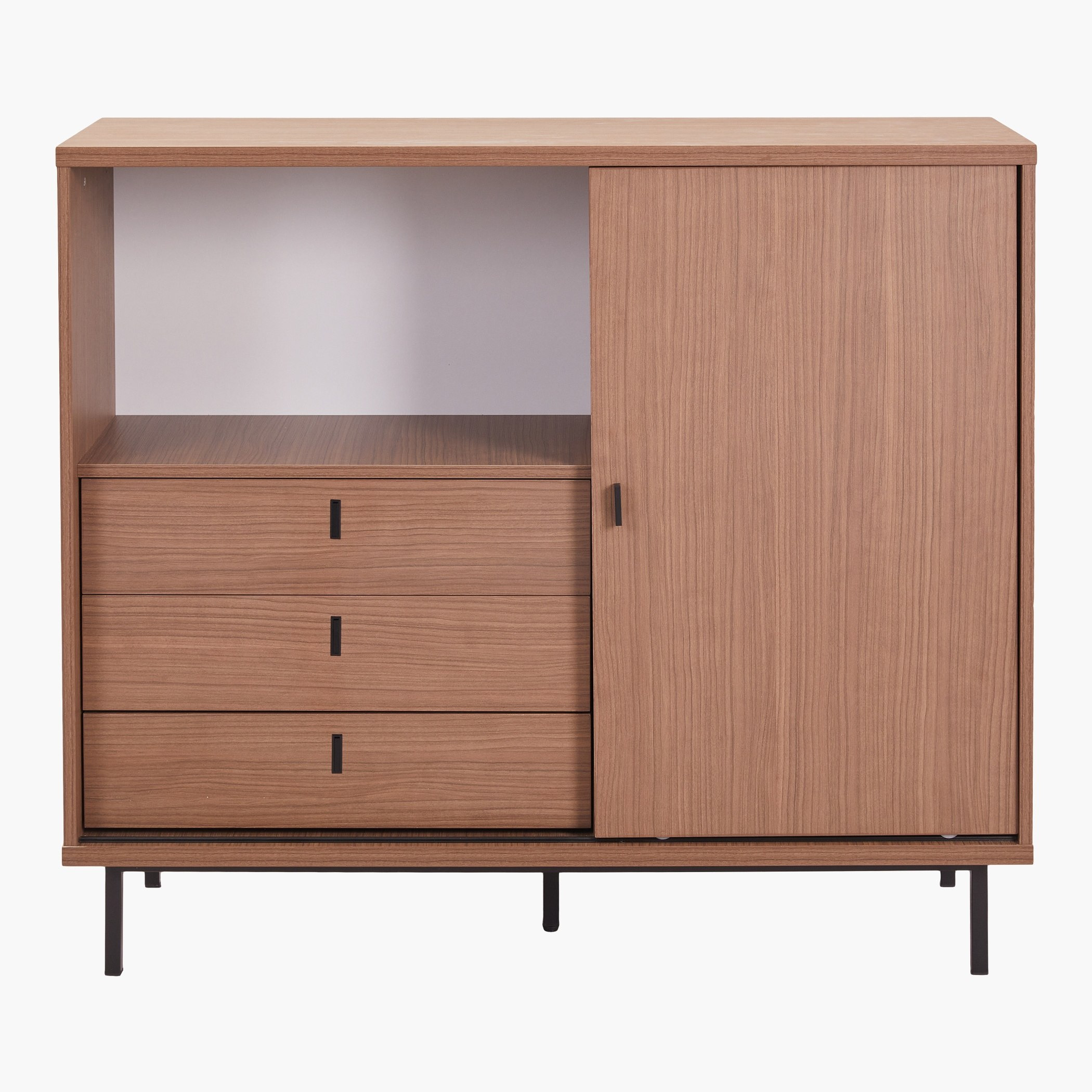 Wilson Sliding Door 3-Drawer Multipurpose Cabinet-hbxfurniture-diningroom-buffetsandsideboards-image-3
