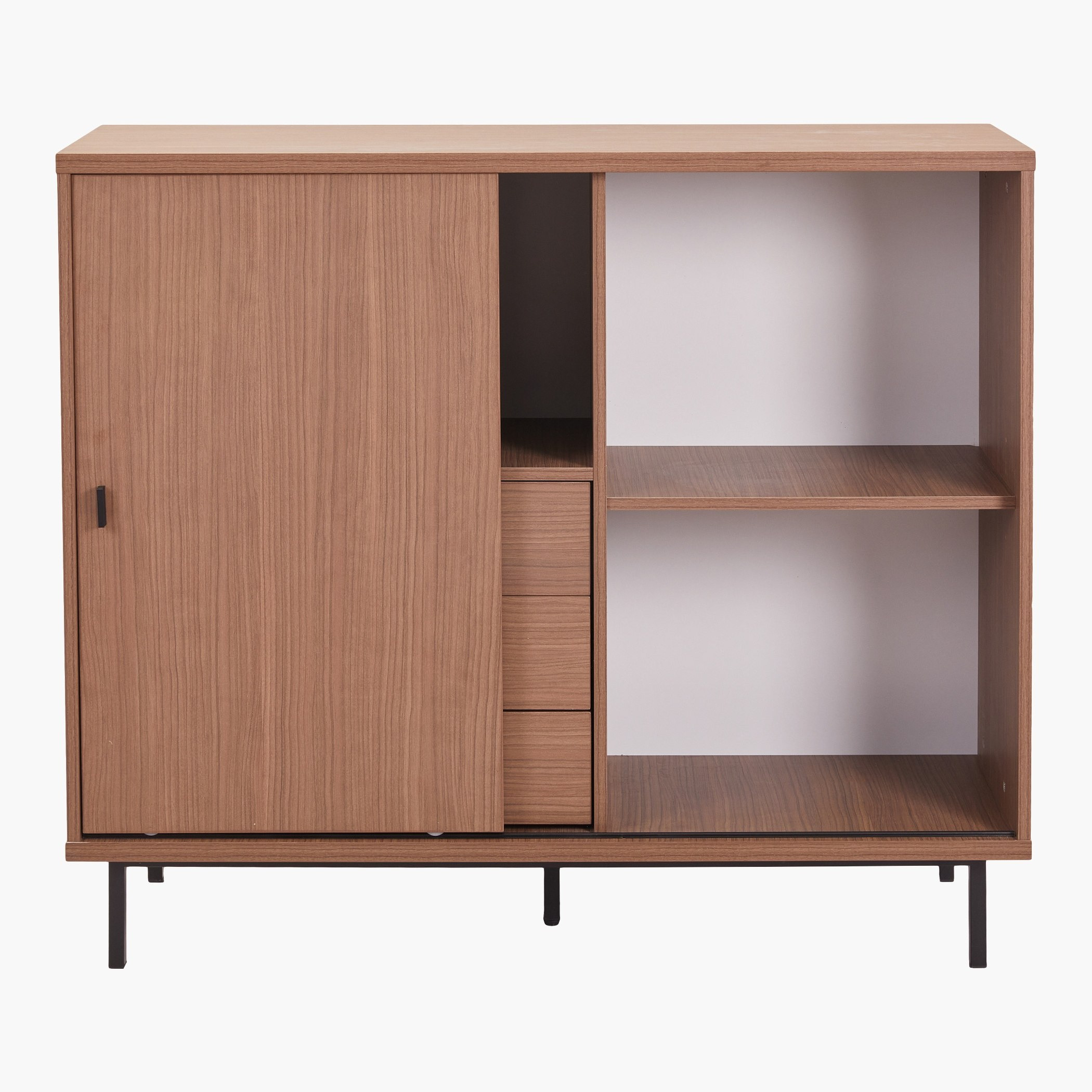 Wilson Sliding Door 3-Drawer Multipurpose Cabinet-hbxfurniture-diningroom-buffetsandsideboards-image-4