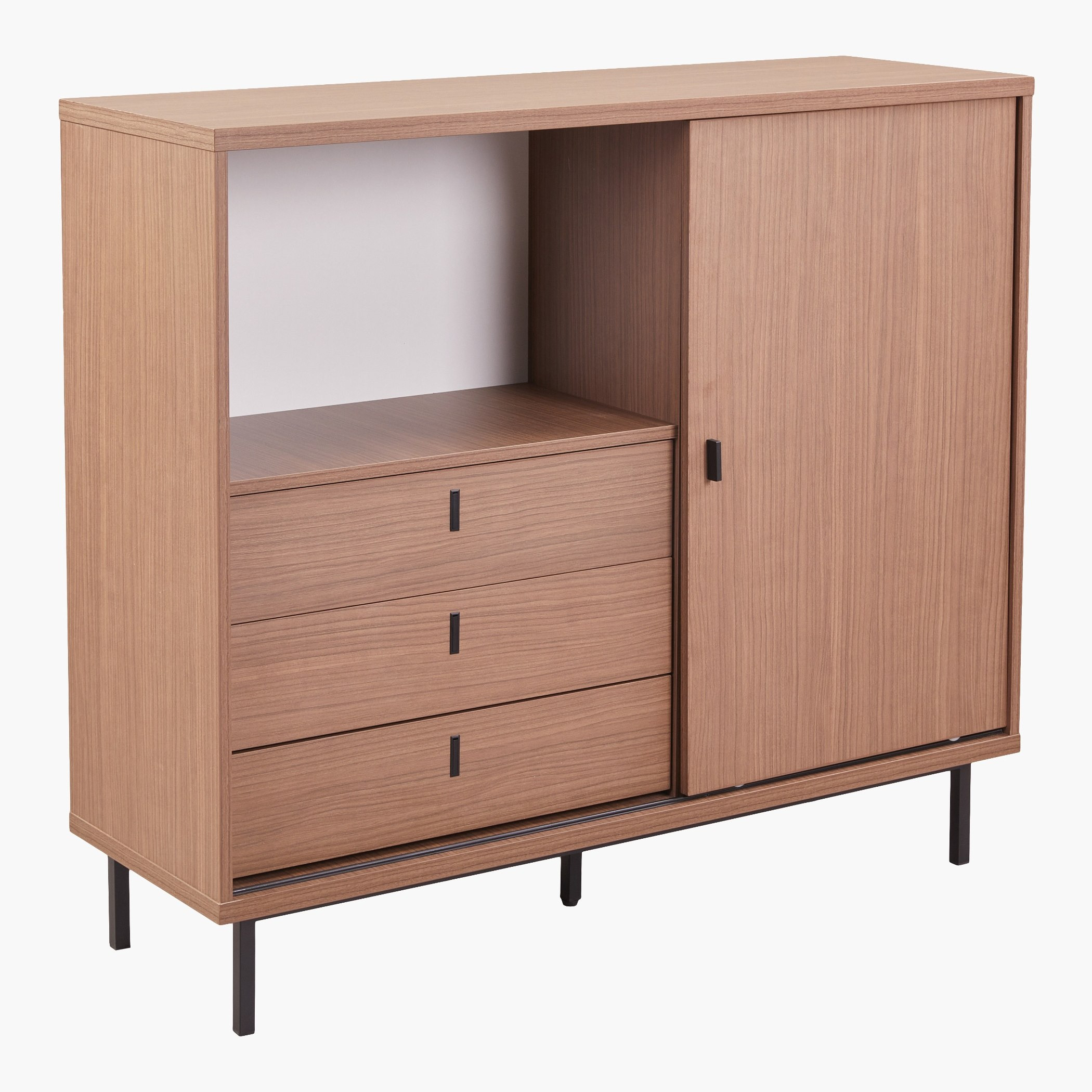 Wilson Sliding Door 3-Drawer Multipurpose Cabinet-hbxfurniture-diningroom-buffetsandsideboards-image-5