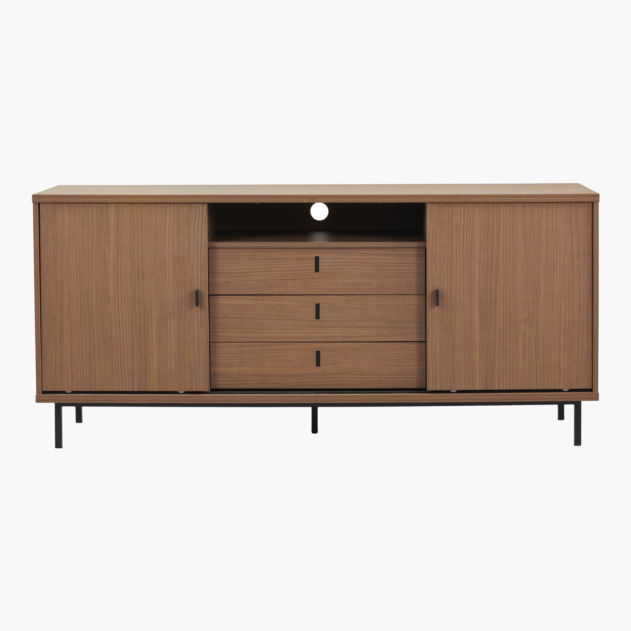 Wilson 2-Sliding Door 3-Drawer Sideboard High TV Stand for TVs up to 70 inches-hbxlivingroom-mediaunitsandstorage-tvunits-image-2