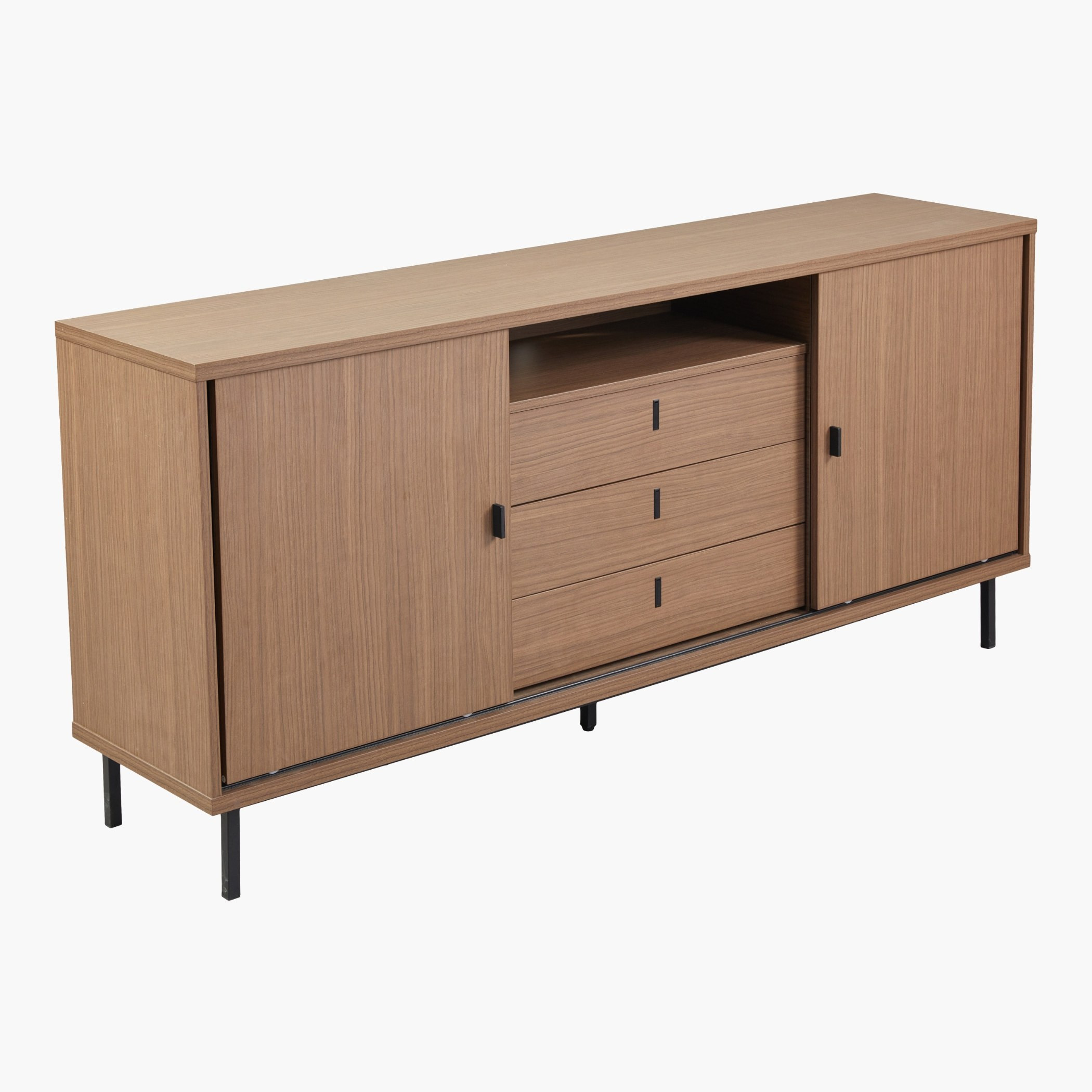 Wilson 2-Sliding Door 3-Drawer Sideboard High TV Stand for TVs up to 70 inches-hbxlivingroom-mediaunitsandstorage-tvunits-image-3