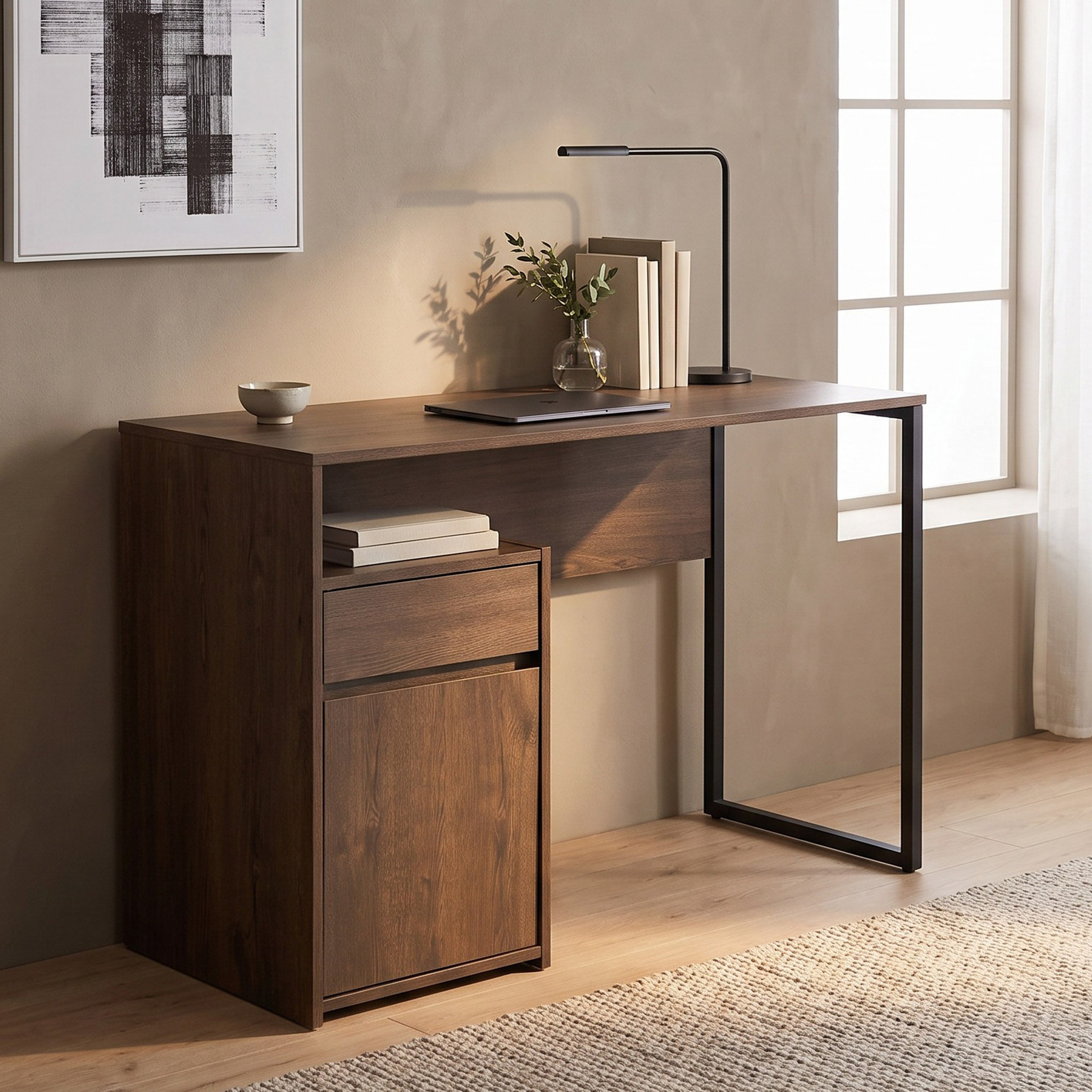Buy Siesta Ruby 1-Drawer Study Desk with 1-Door Online in UAE | Homebox