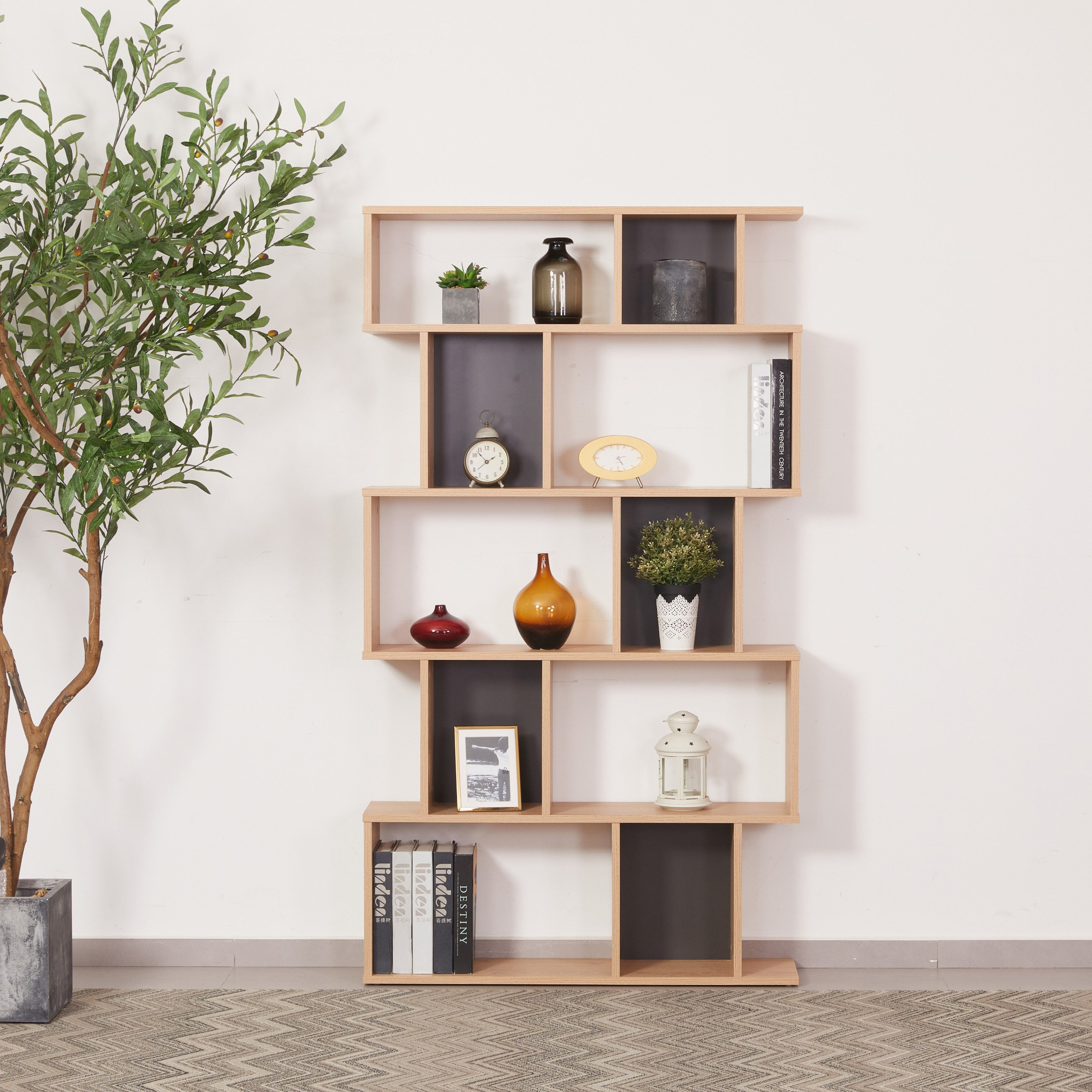 Modulix Taurus 5-Tier Bookcase-hbxfurniture-office-bookcases-image-1