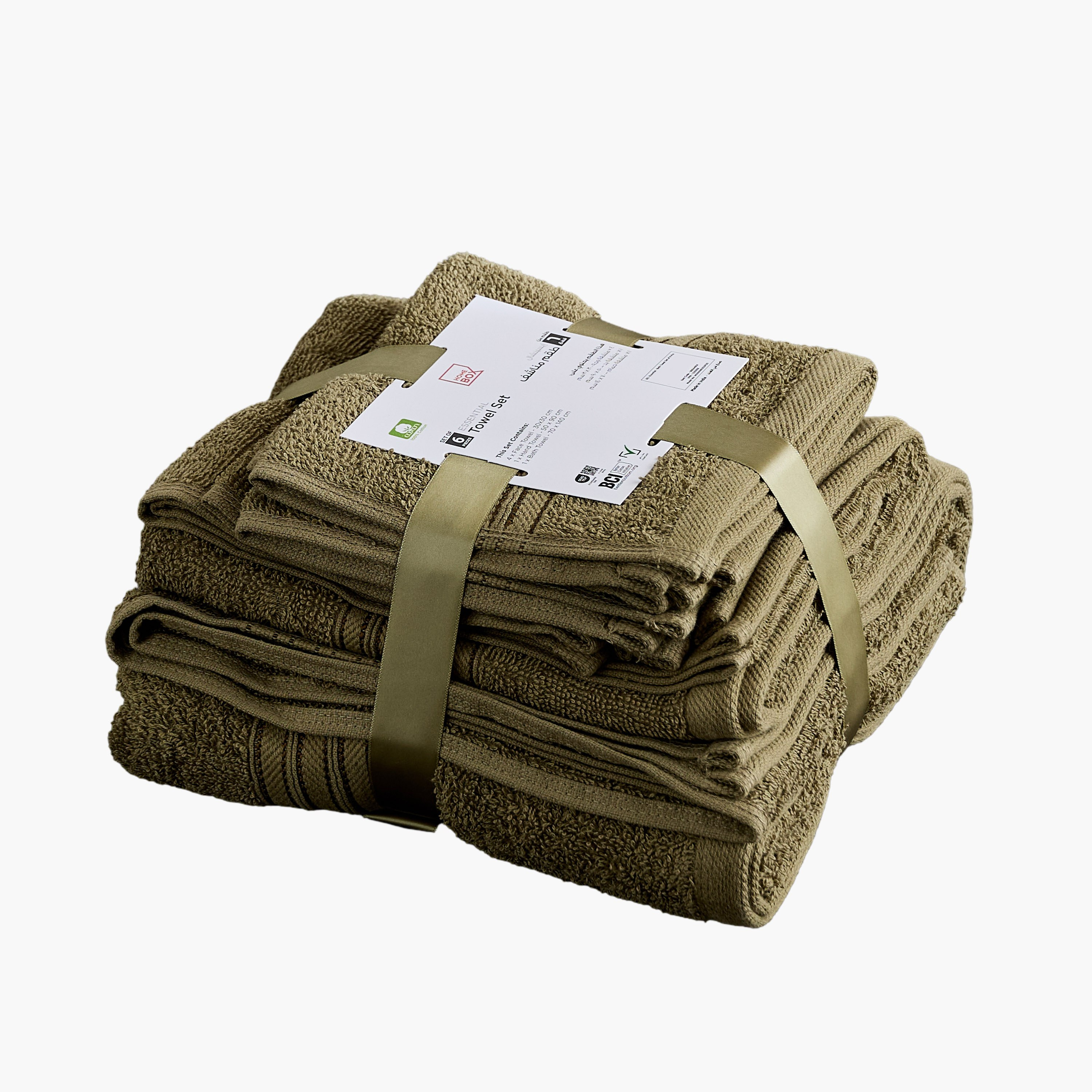طقم مناشف حمام 6 قطع من إسنشيال-hbxbathroom-bathroomtextiles-image-5