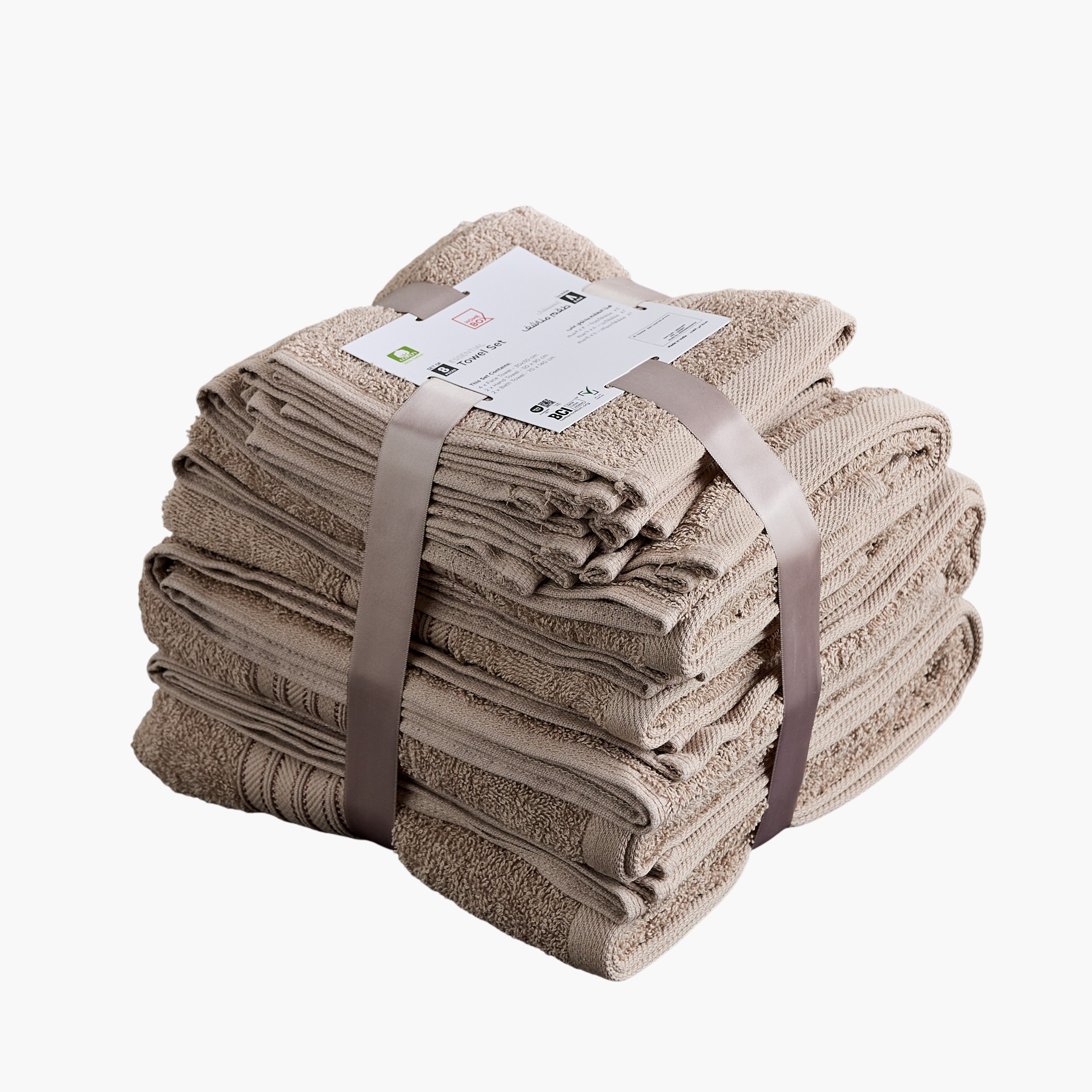 طقم مناشف حمام 8 قطع من إسنشيال-hbxbathroom-bathroomtextiles-image-5