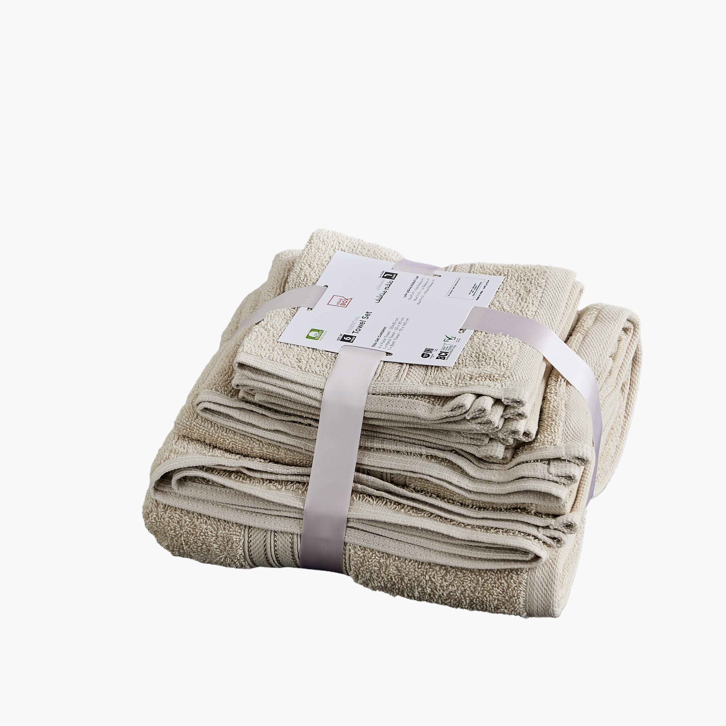 طقم مناشف حمام 6 قطع من إسنشيال-hbxbathroom-bathroomtextiles-image-5