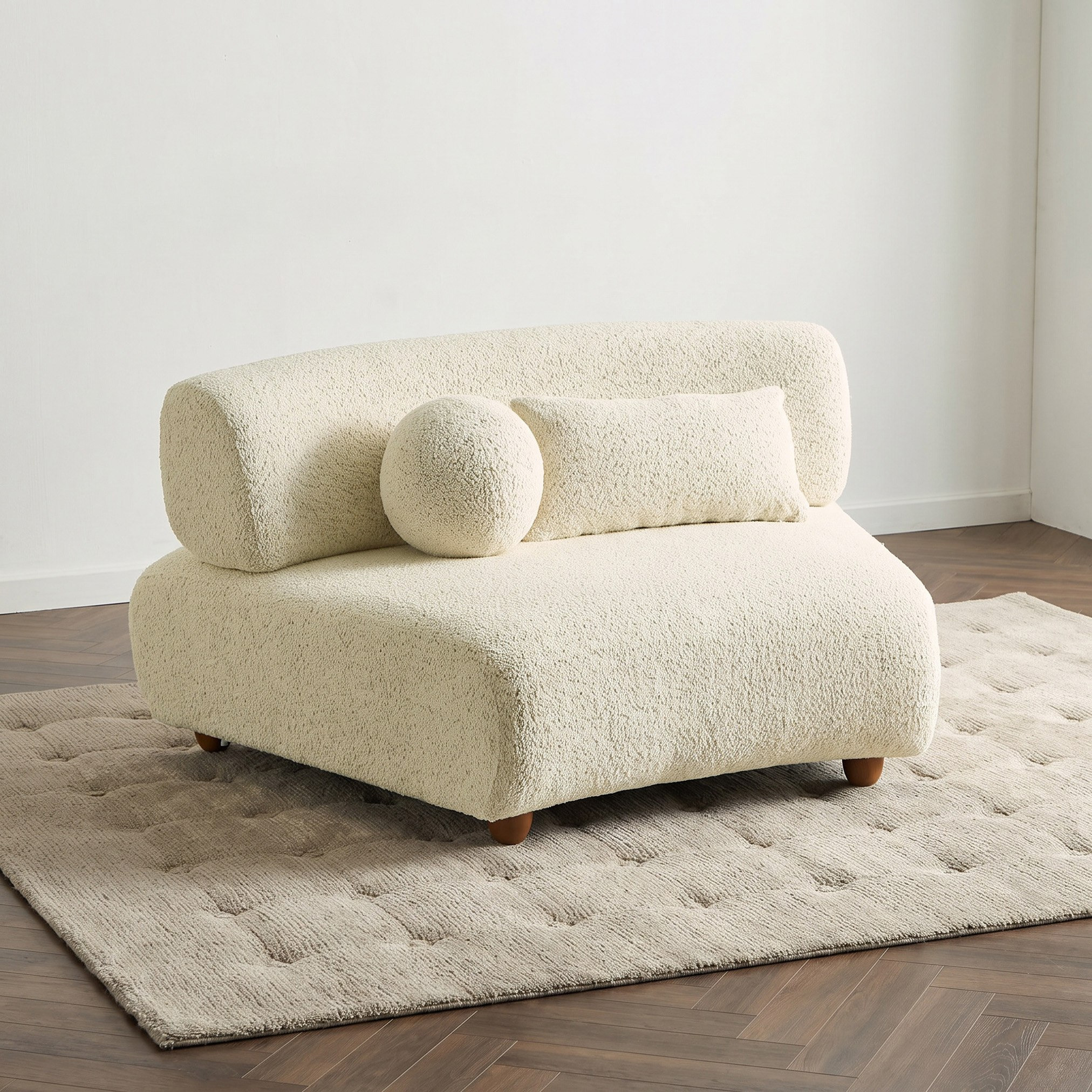 Ortona 2-Seater Armless Sofa with Square Pillow-hbxlivingroom-sofasandarmchairs-modularsofas-image-1