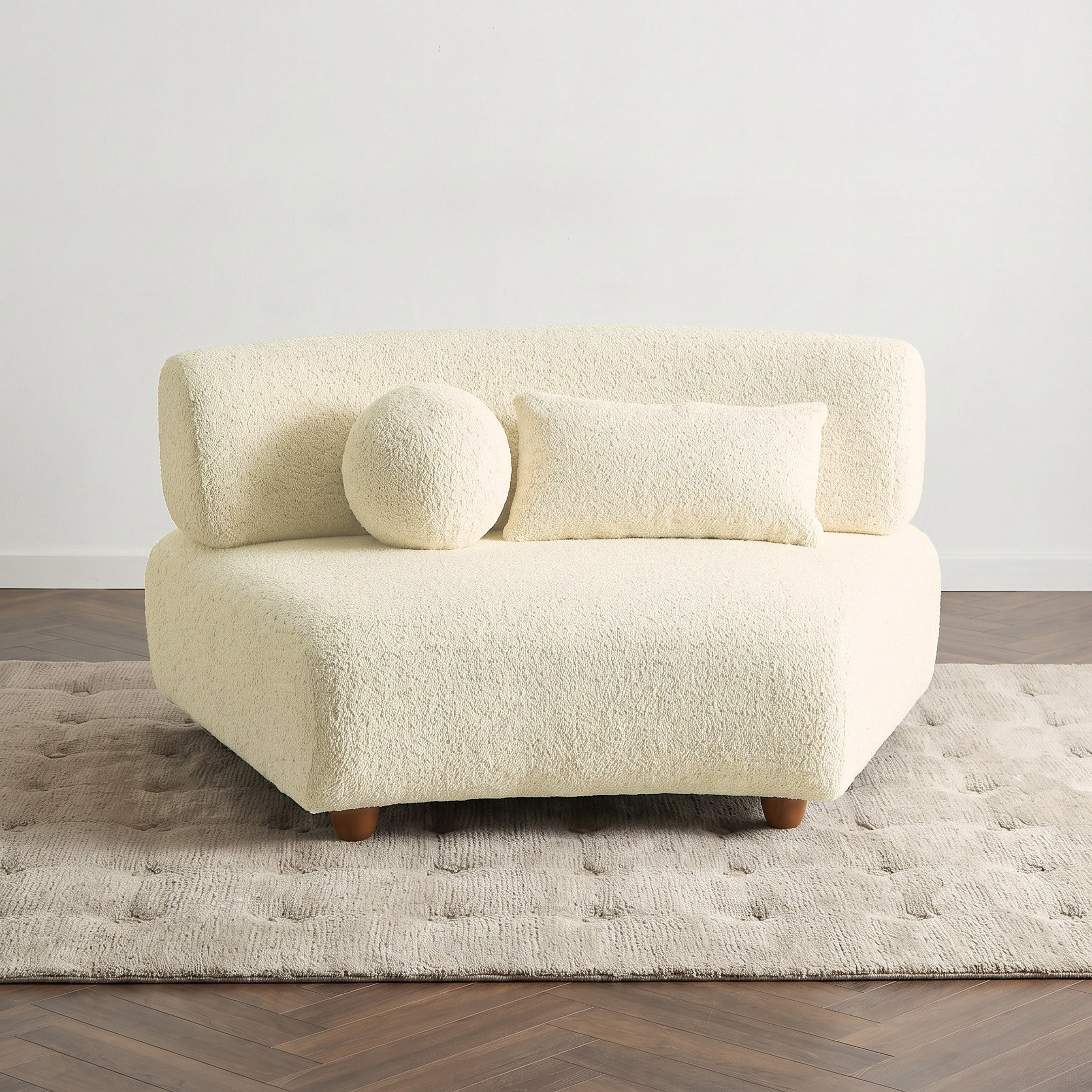 Ortona 2-Seater Armless Sofa with Square Pillow-hbxlivingroom-sofasandarmchairs-modularsofas-image-2