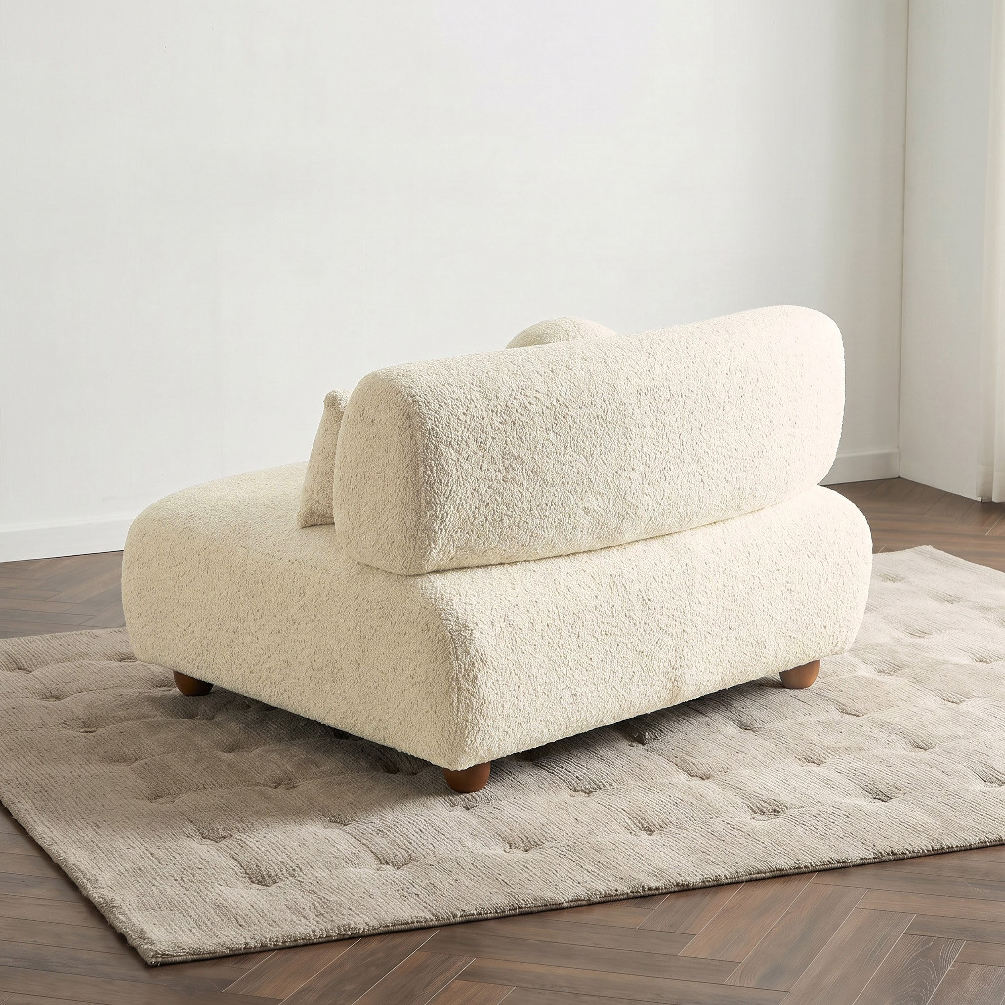 Ortona 2-Seater Armless Sofa with Square Pillow-hbxlivingroom-sofasandarmchairs-modularsofas-image-3