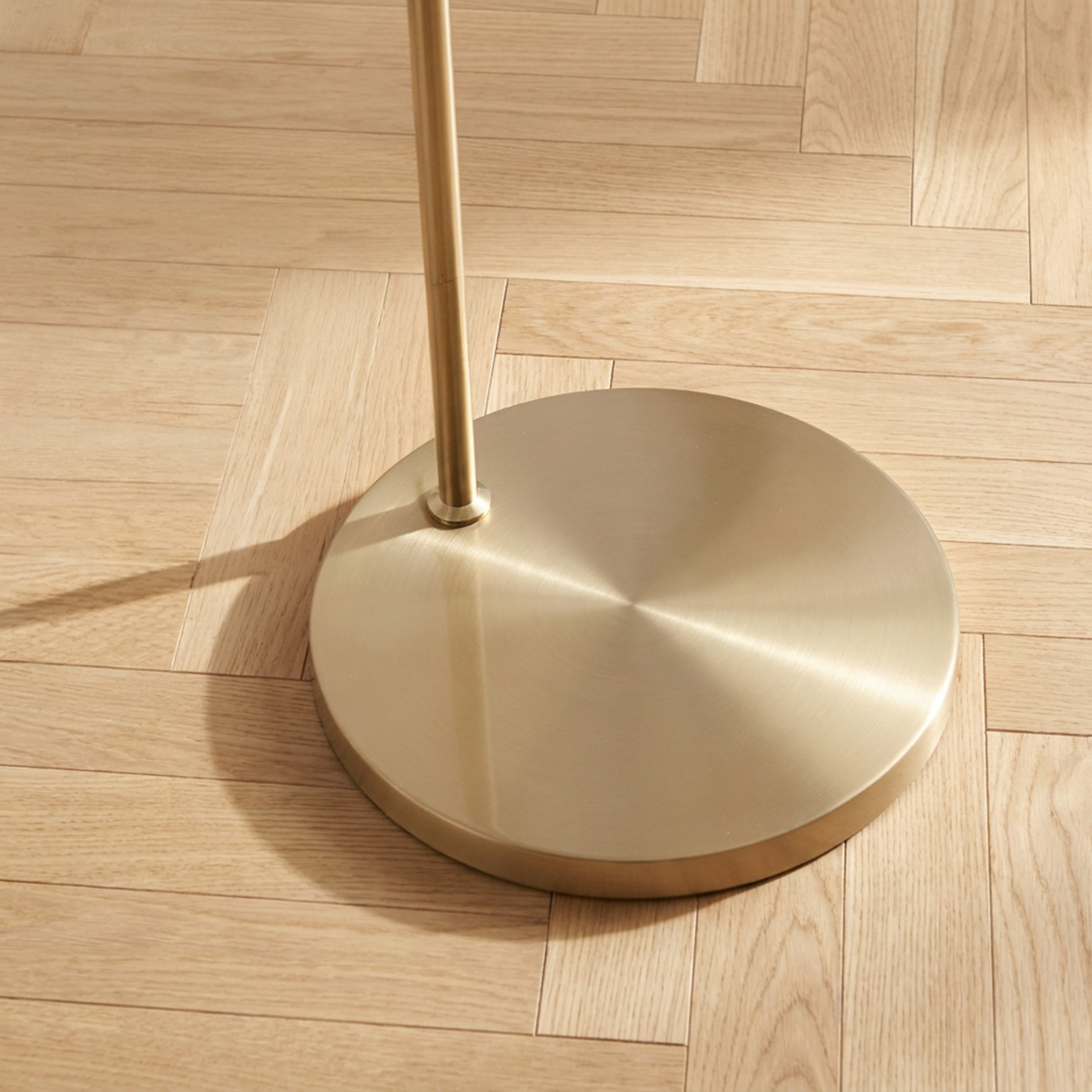 Caylan Metal Arc Floor Lamp Extendable with Linen Shade - 207 cm-hbxlivingroom-lighting-floorlamps-image-6