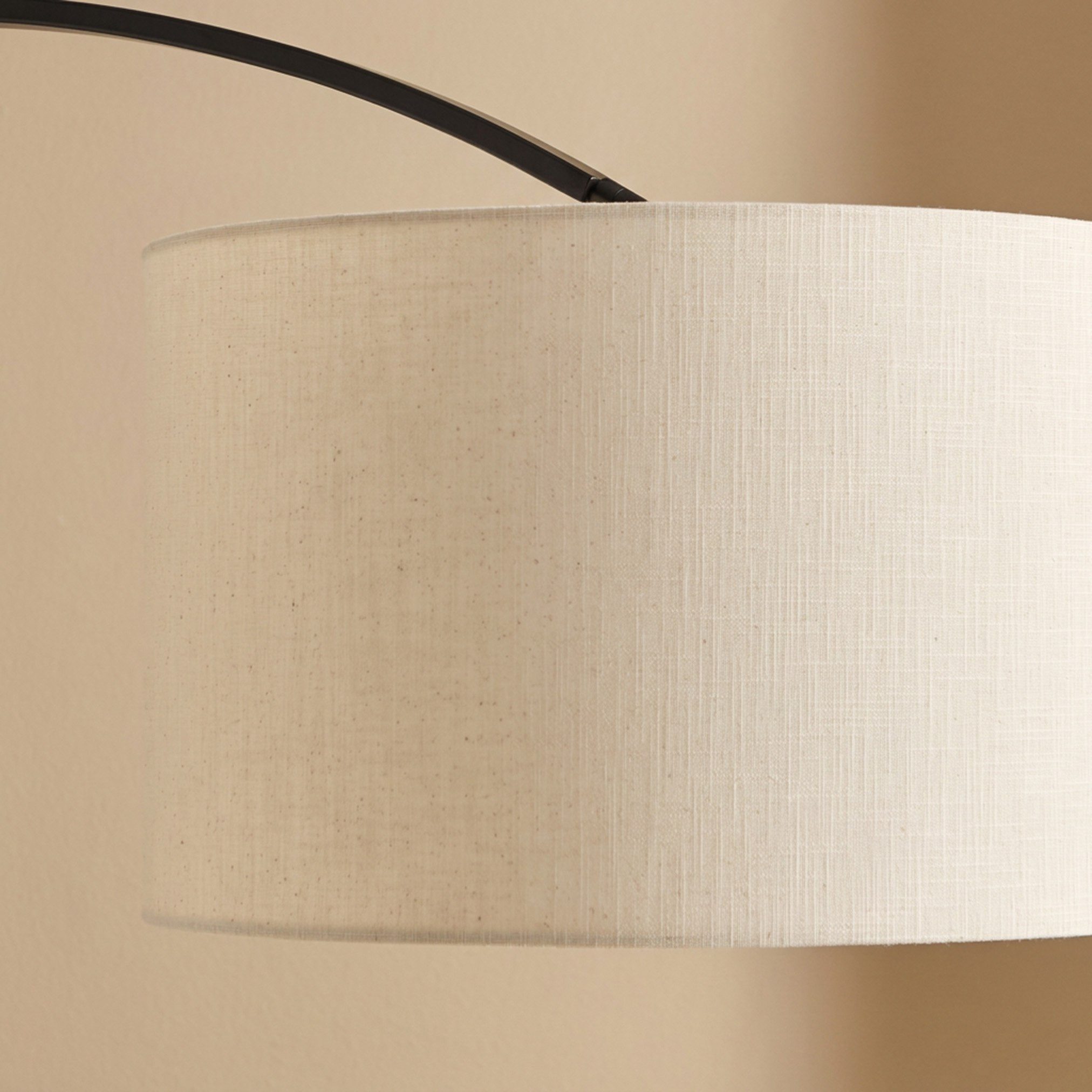مصباح أرضية معدني مقوس قابل للتمديد مع غطاء كتان من كايلان - 195 سم-hbxlivingroom-lighting-floorlamps-image-3