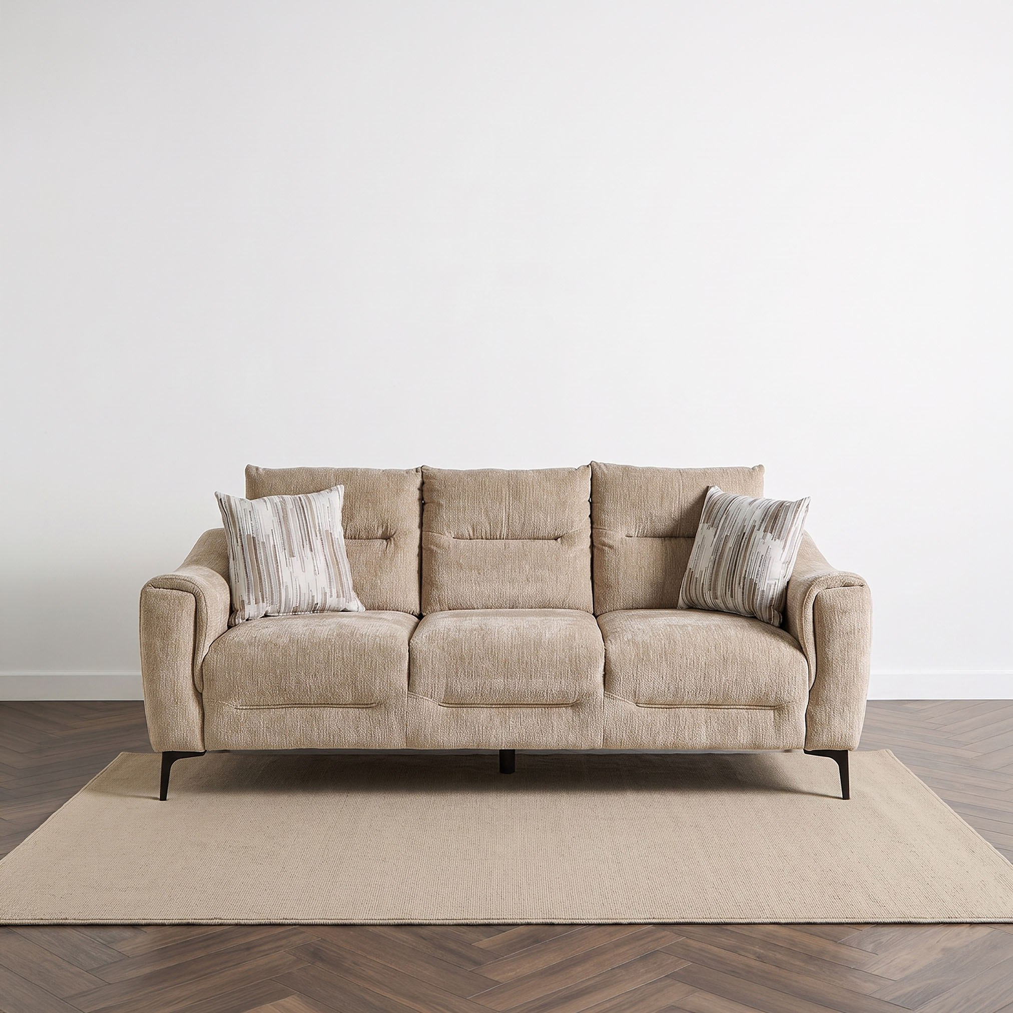 Antigo 3-Seater Fabric Sofa with 2 Cushions-hbxlivingroom-sofasandarmchairs-sofas-image-2