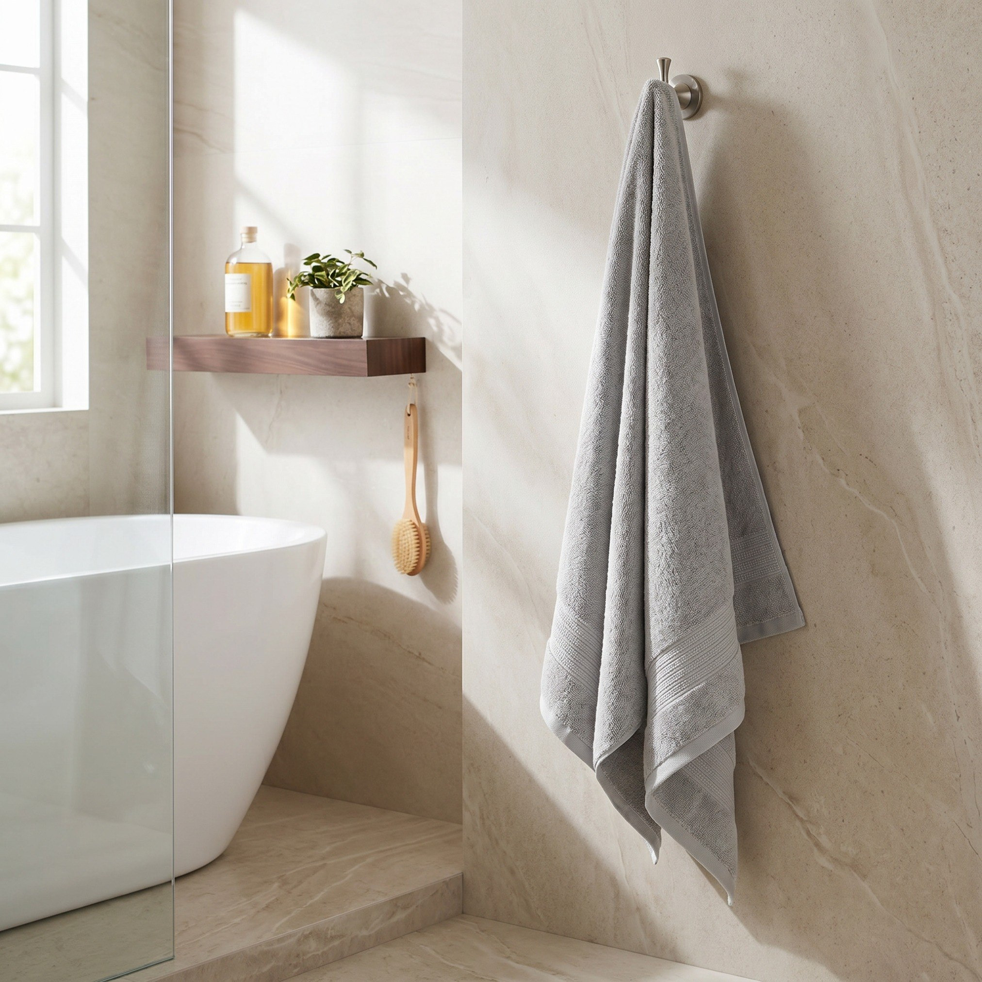 Air Rich Fade Resistant Bath Towel - 70x140 cm-hbxbathroom-bathroomtextiles-image-4