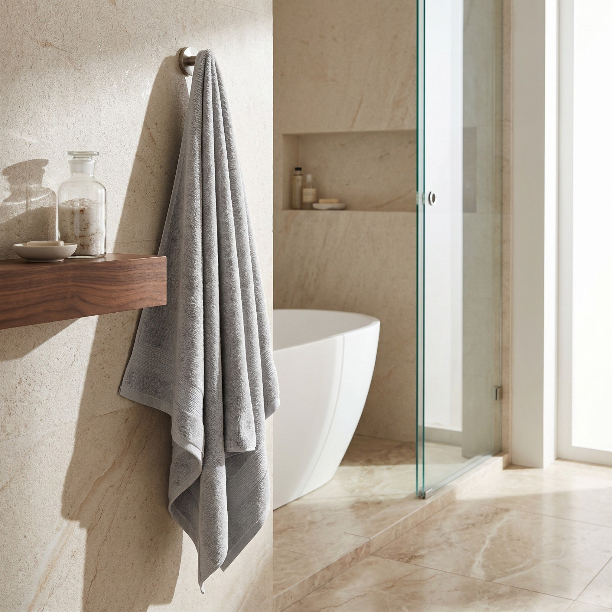 Air Rich Fade Resistant Bath Sheet - 90x150 cm-hbxbathroom-bathroomtextiles-image-4