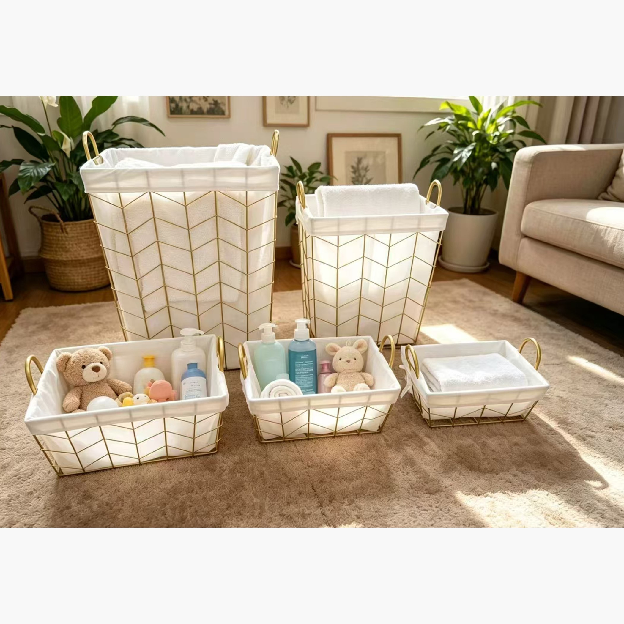 Lyon Storage Basket - 41.5x32.5x24 cm-hbxbedroom-bedroomaccessories-bedroomstorage-image-3