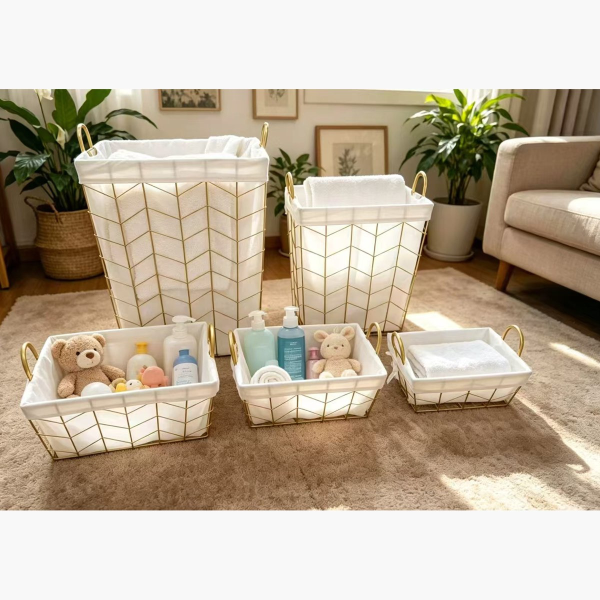 Lyon Storage Basket - 36x28x22 cm-hbxbedroom-bedroomaccessories-bedroomstorage-image-3