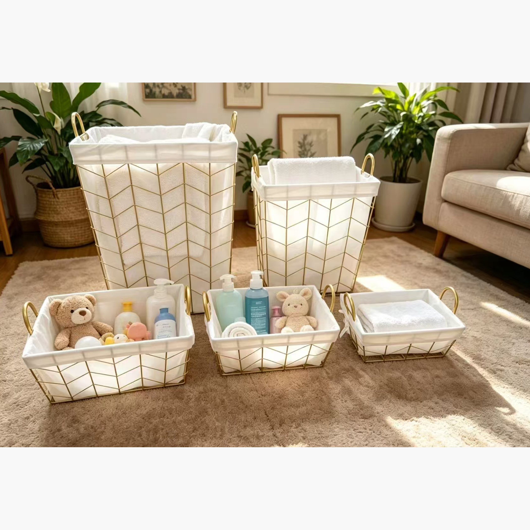 Lyon Storage Basket - 31x24x20 cm-hbxbedroom-bedroomaccessories-bedroomstorage-image-3