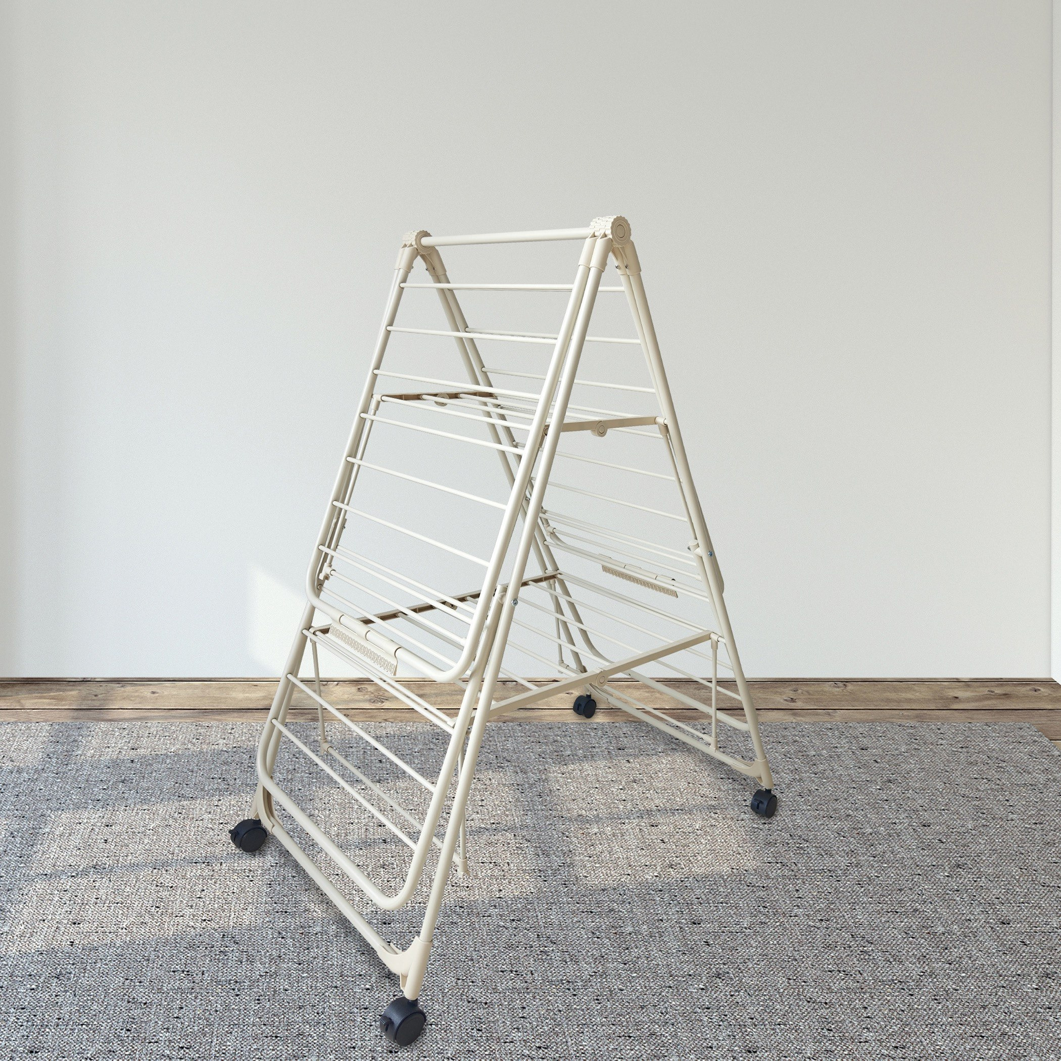 Ethan Clothes Drying Stand with Wheels - 131x61x157 cm-hbxhomeware-bathandlaundry-clothesdryingracks-image-4