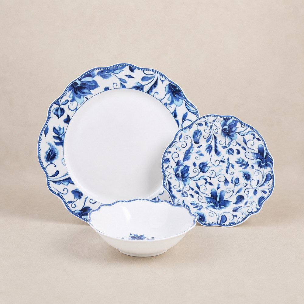 طقم عشاء بورسلين 18 قطعة من ريجاليا - يخدم 6 أفراد-hbxdiningroom-tabletop-dinnersets-image-1