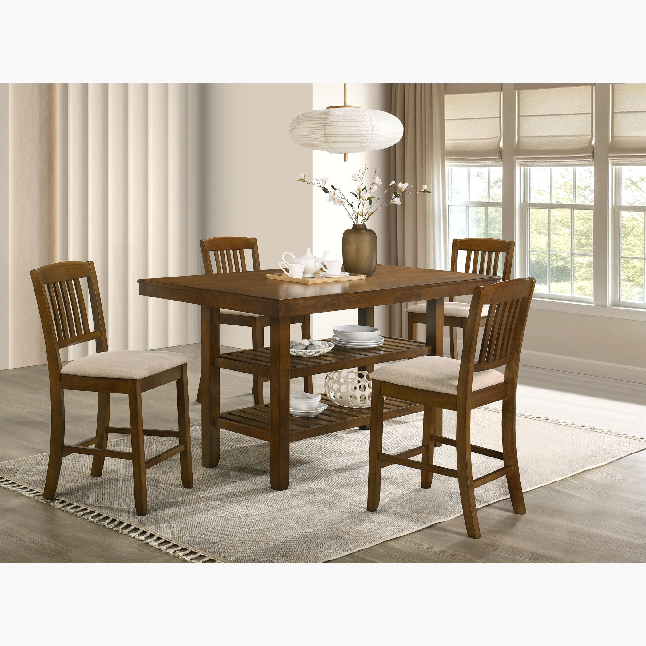 طقم طاولة مرتفعة لـ4 مقاعد من تيرمونت-hbxdiningroom-diningtablesandsets-diningsets-fourseater-image-1